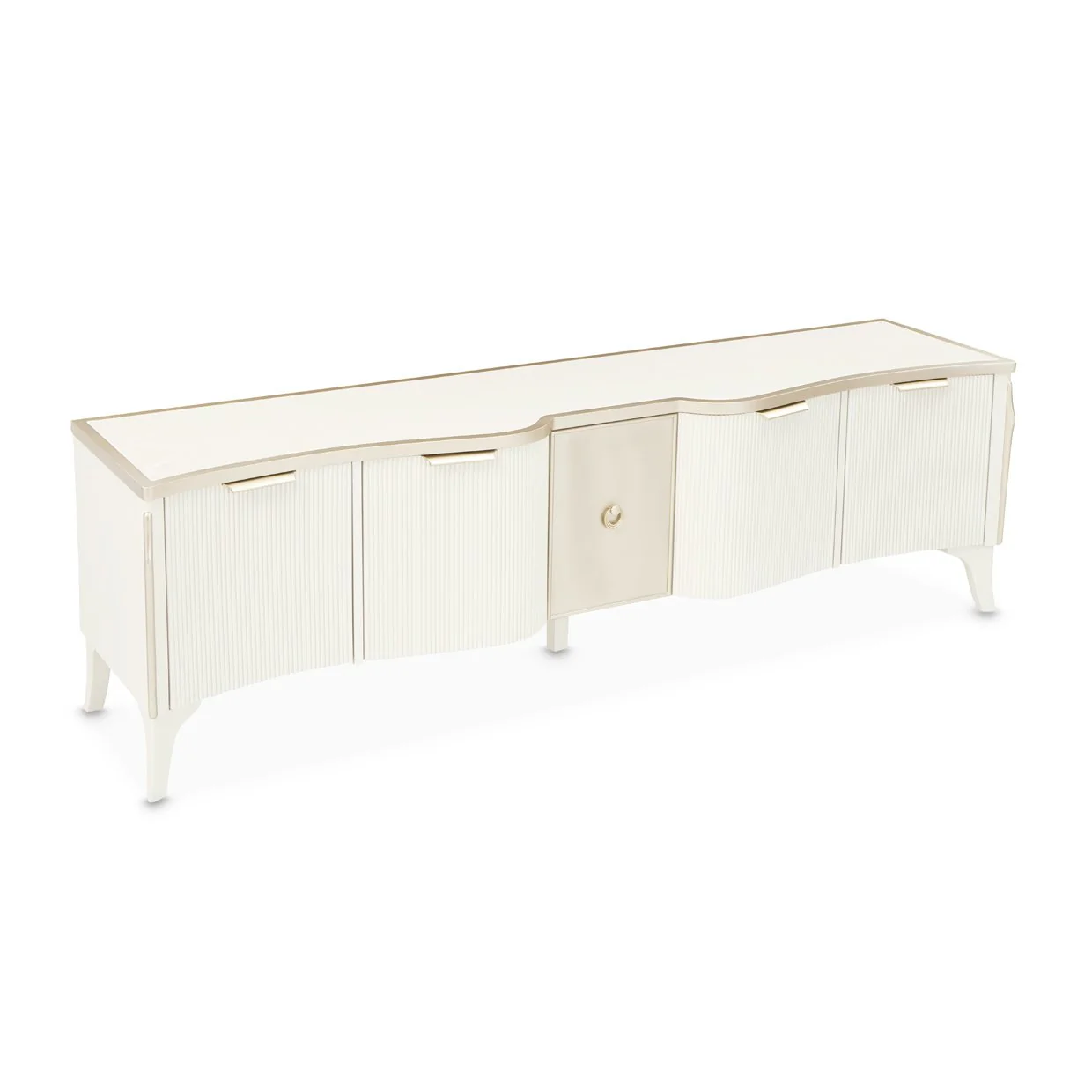 La Marisia Media Cabinet - Creamy Pearl - Image 4