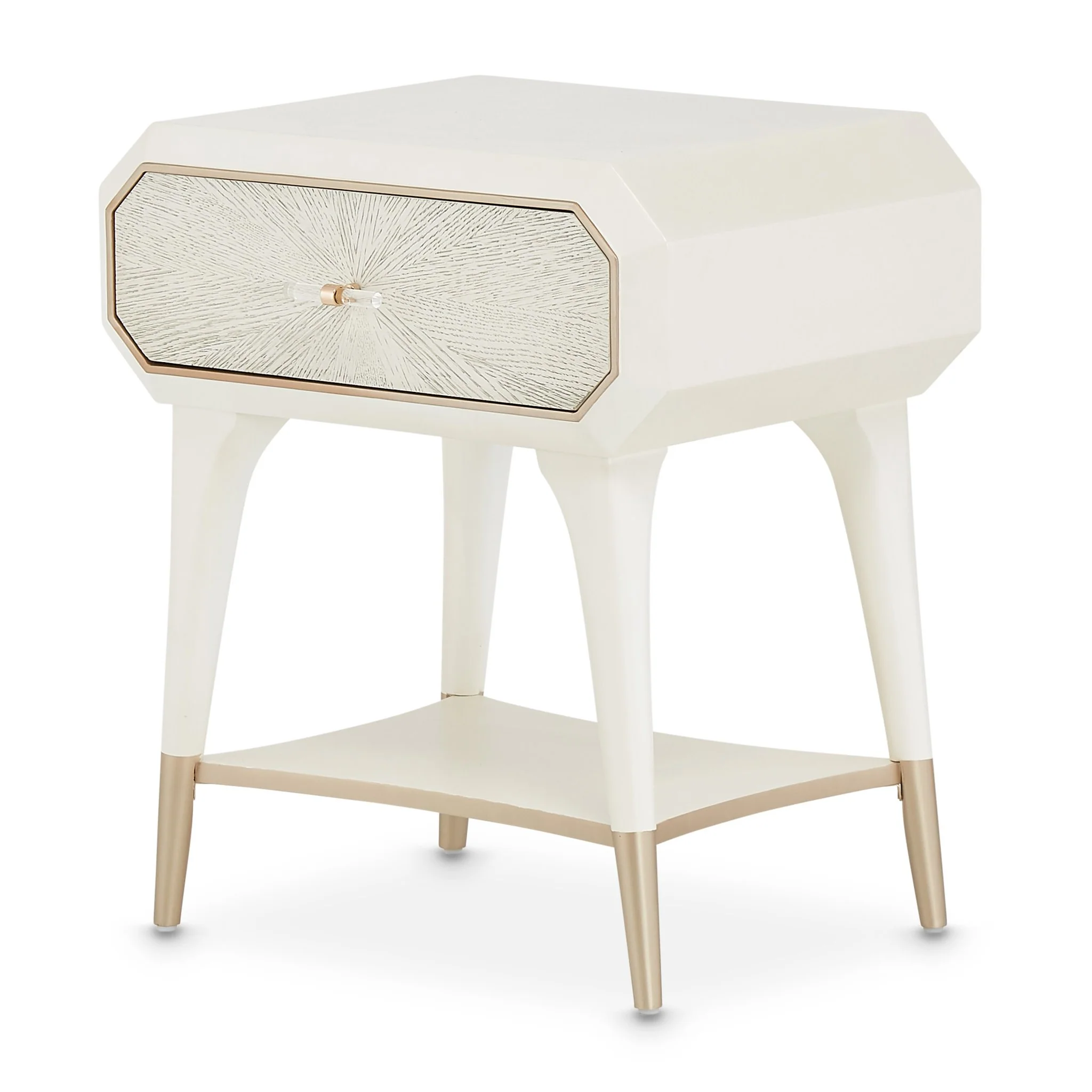 La Rachelle 1-Drawer Nightstand - Champagne - Image 7