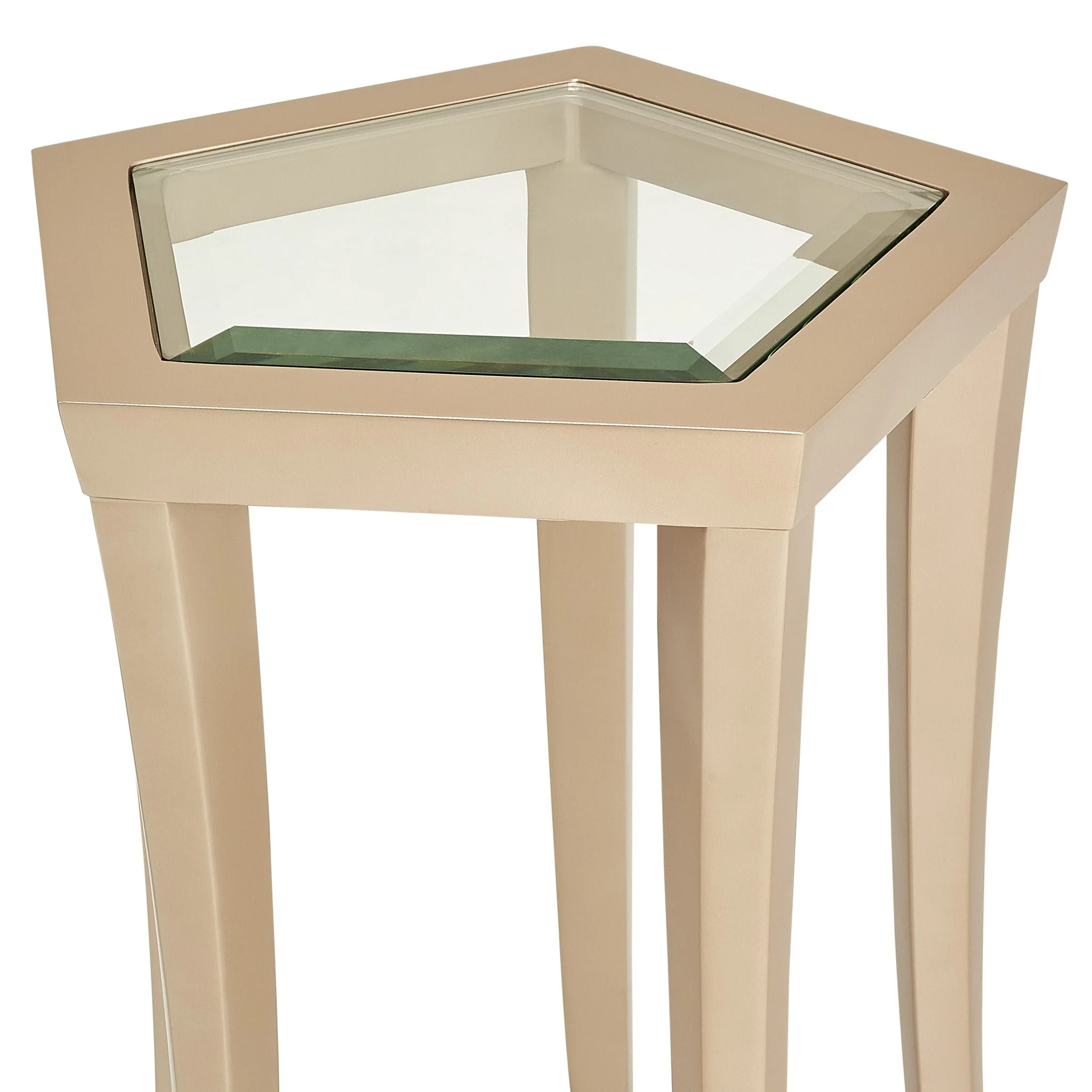 La Rachelle Chairside Table - Champagne - Image 3