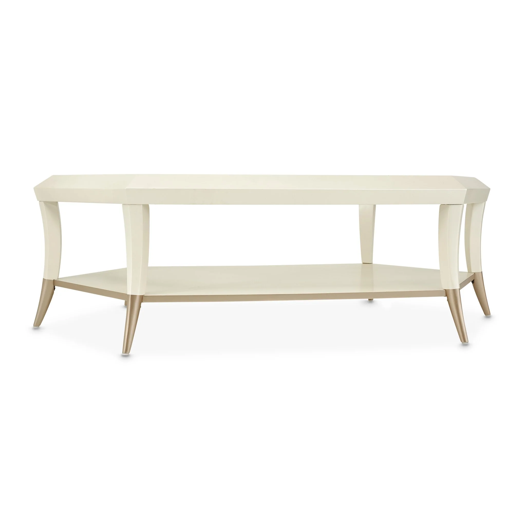 La Rachelle Hexagon Cocktail Table - Champagne - Image 3