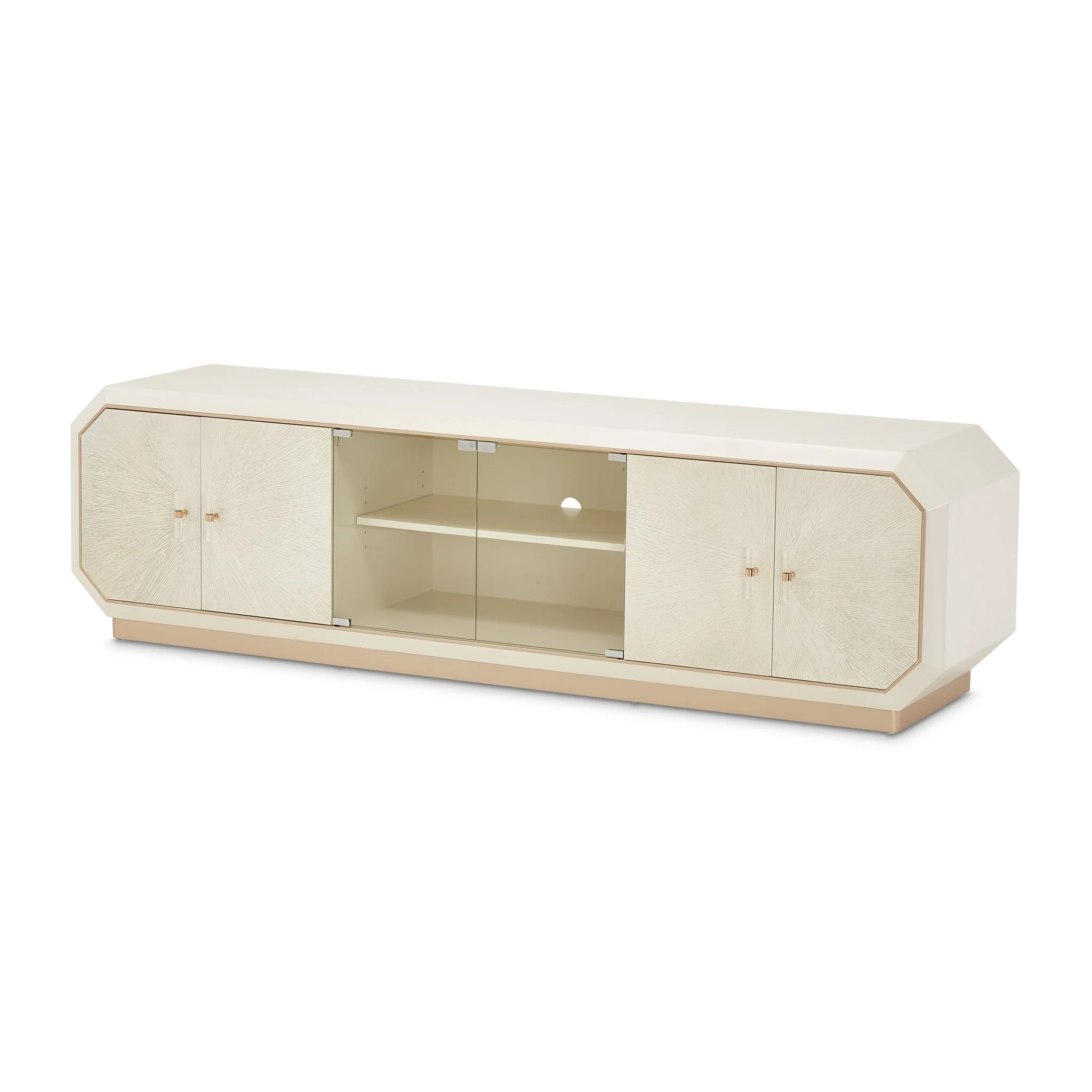 La Rachelle Media Cabinet - Champagne - Image 10