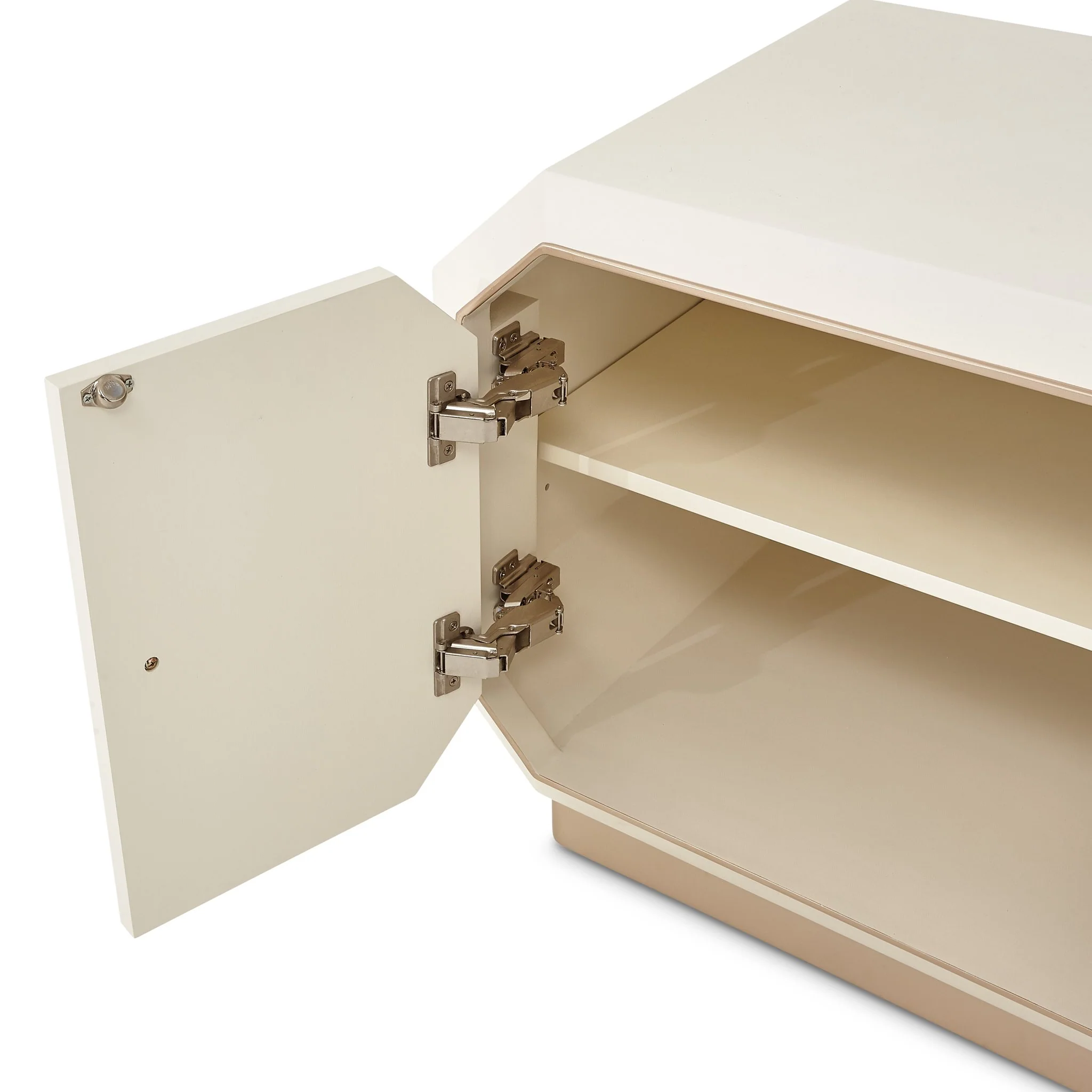 La Rachelle Media Cabinet - Champagne - Image 9