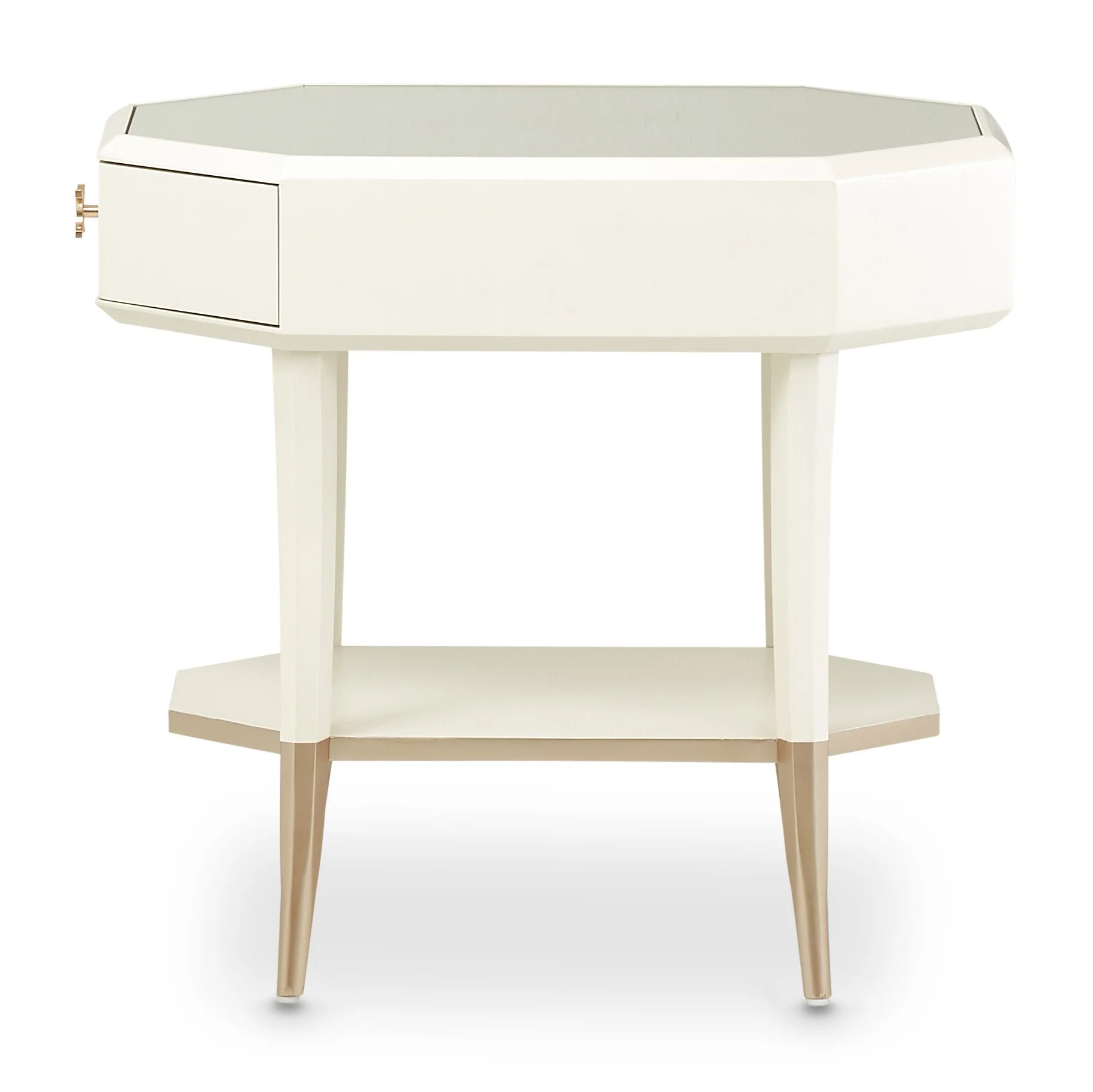 La Rachelle Octagonal End Table - Champagne - Image 2