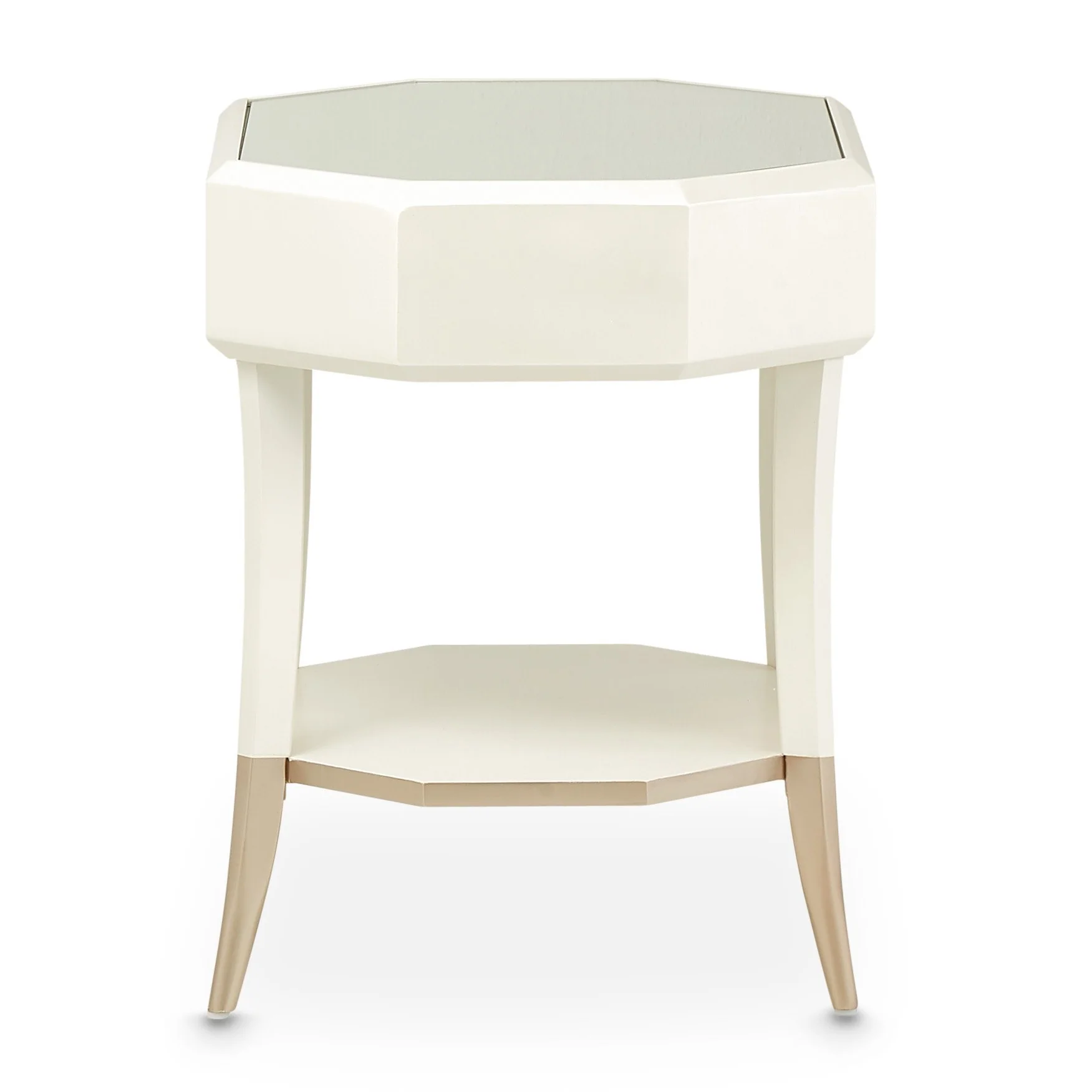 La Rachelle Octagonal End Table - Champagne - Image 4