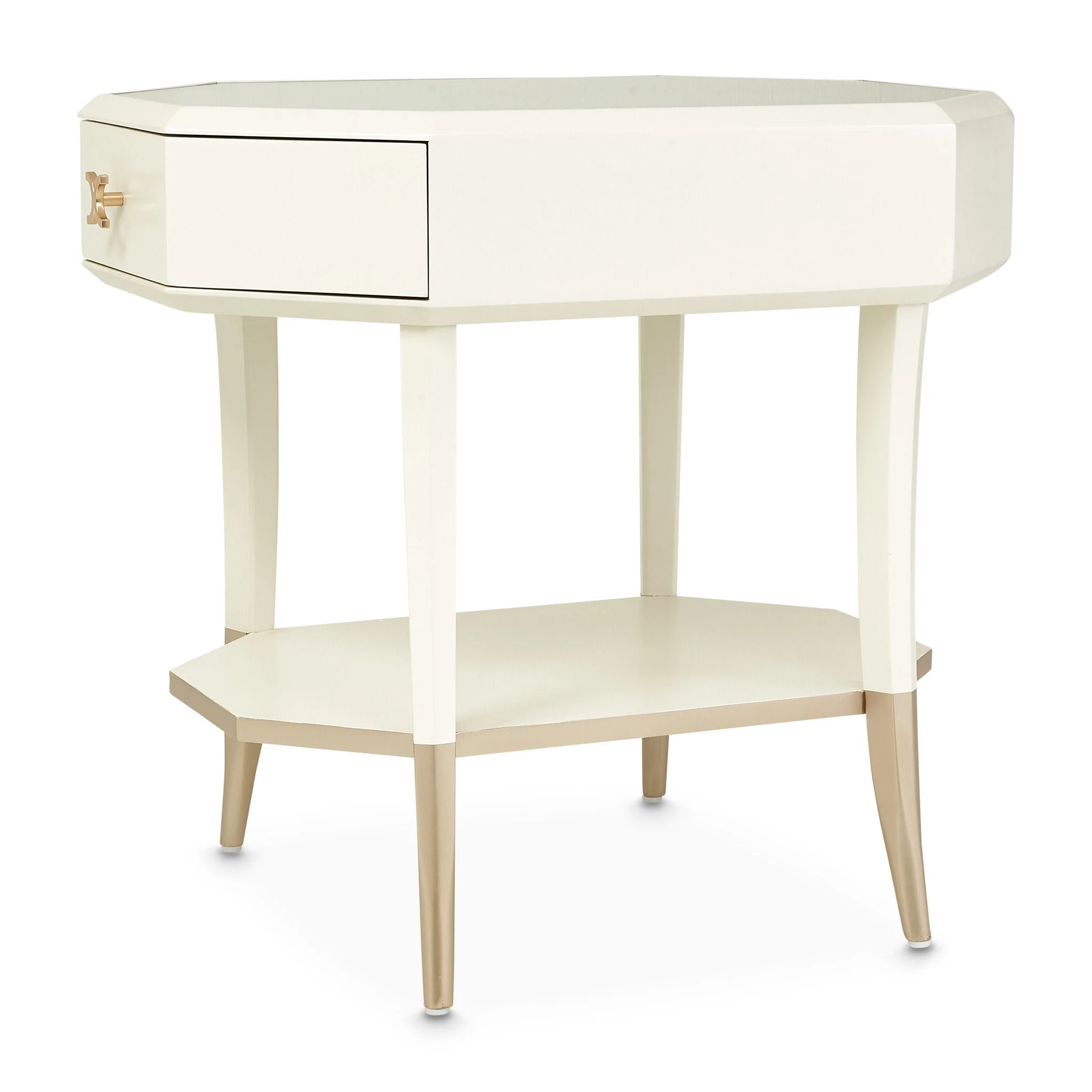 La Rachelle Octagonal End Table - Champagne - Image 6