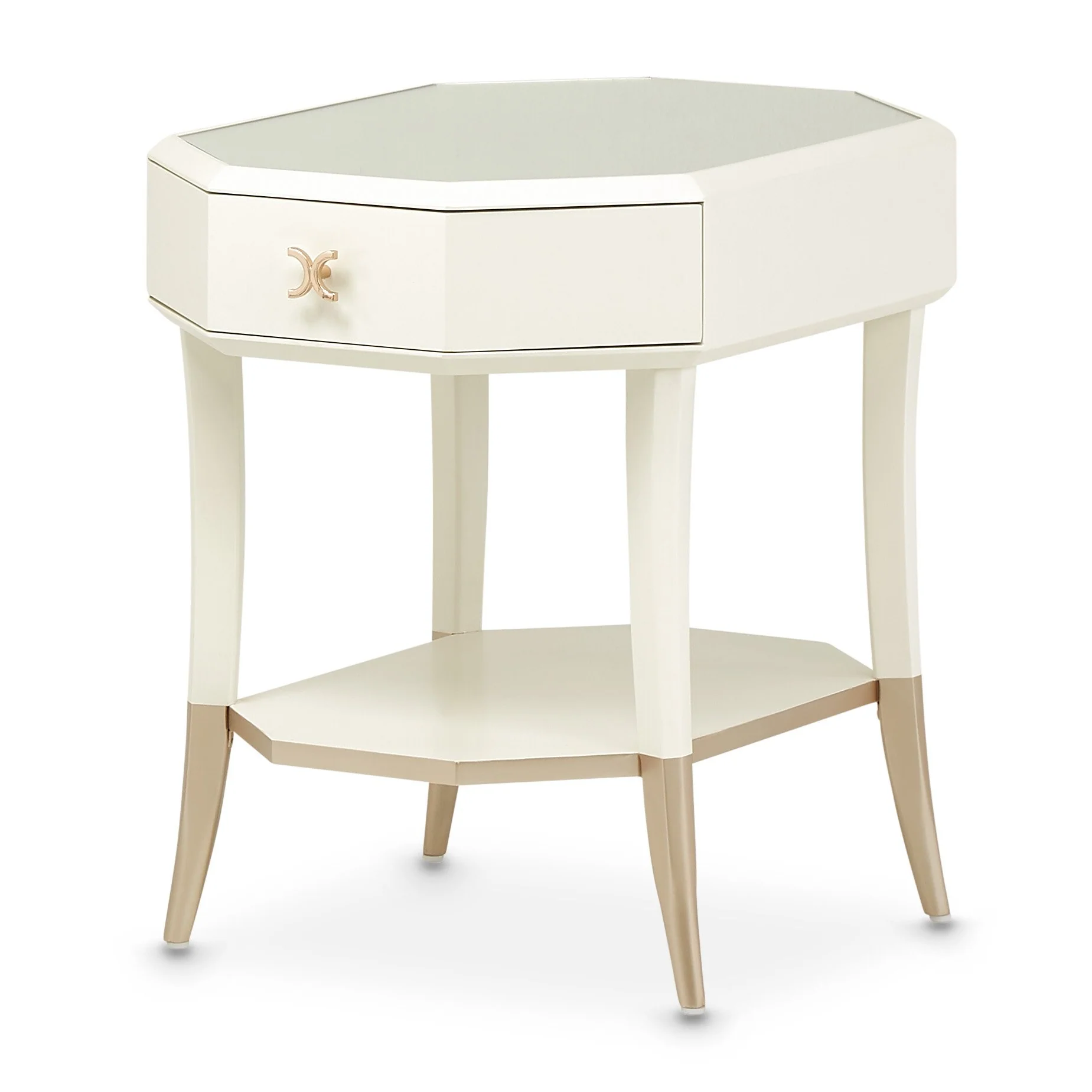 La Rachelle Octagonal End Table - Champagne - Image 9