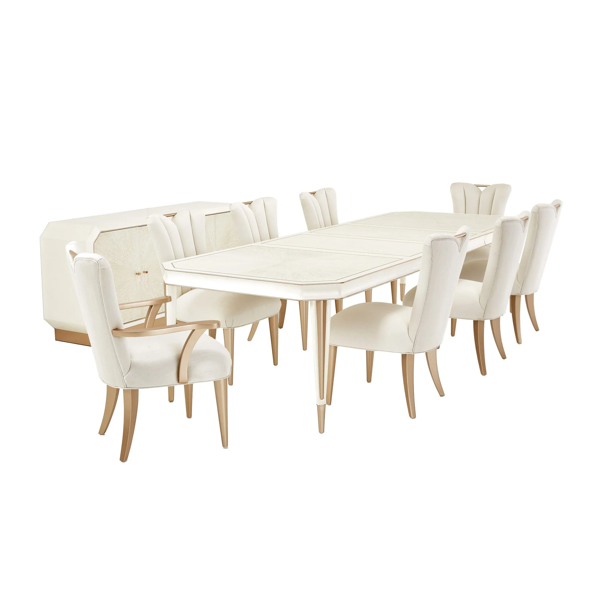 La Rachelle Rectangular Dining Table - Champagne - Image 12