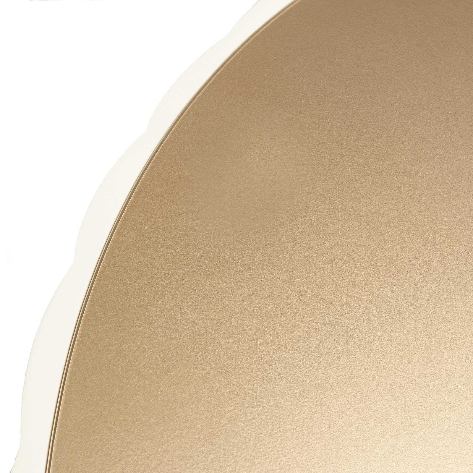 La Rachelle Scalloped Round Cocktail Table - Champagne - Image 4