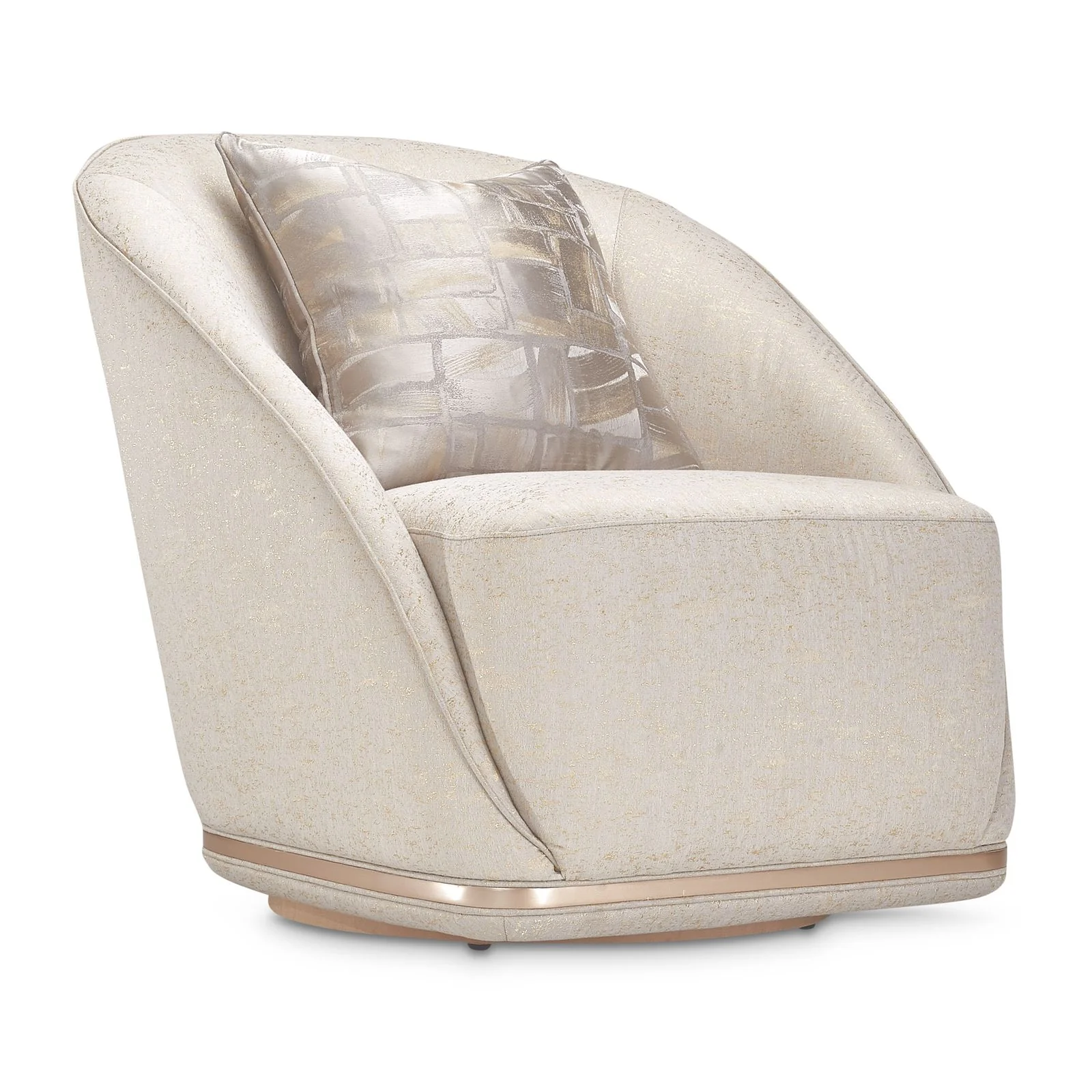 La Rachelle Swivel Chair - Gold Rush/Champagne - Image 8