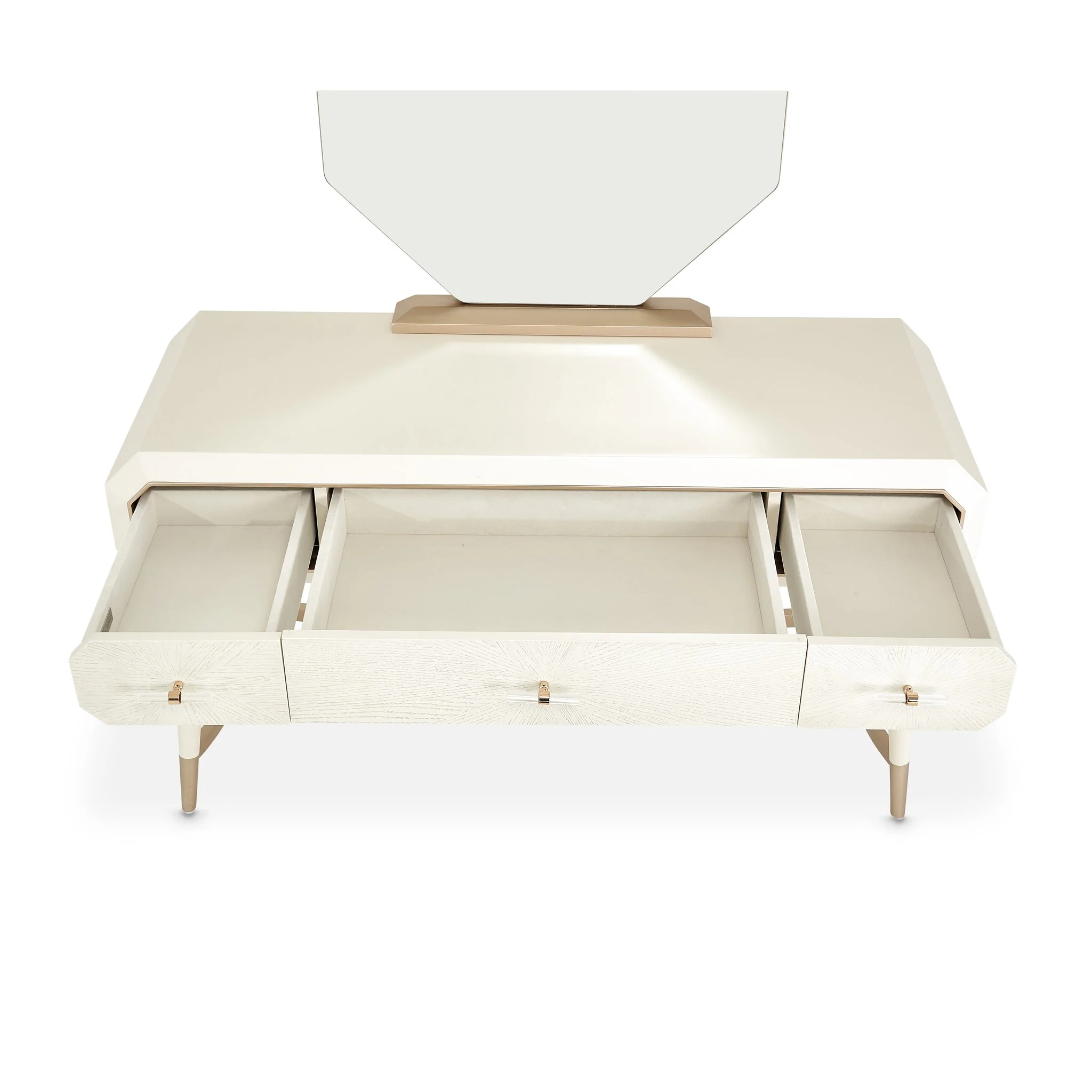 La Rachelle Vanity Desk - Champagne - Image 6