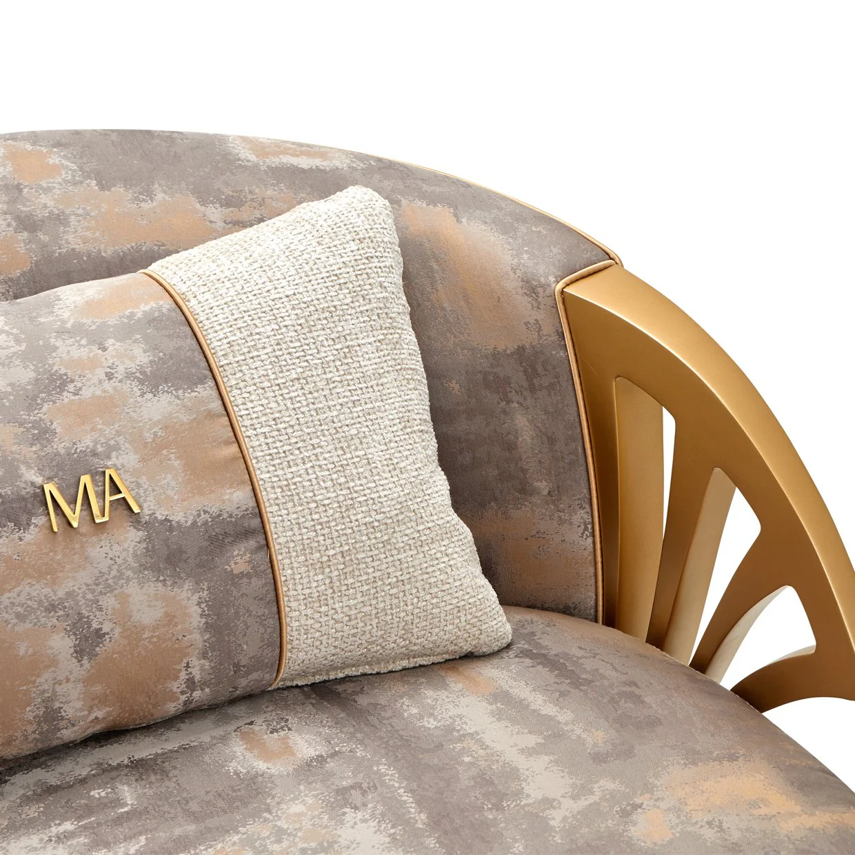 La Terrazza Accent Chair - Cappuccino/Light Champagne - Image 17