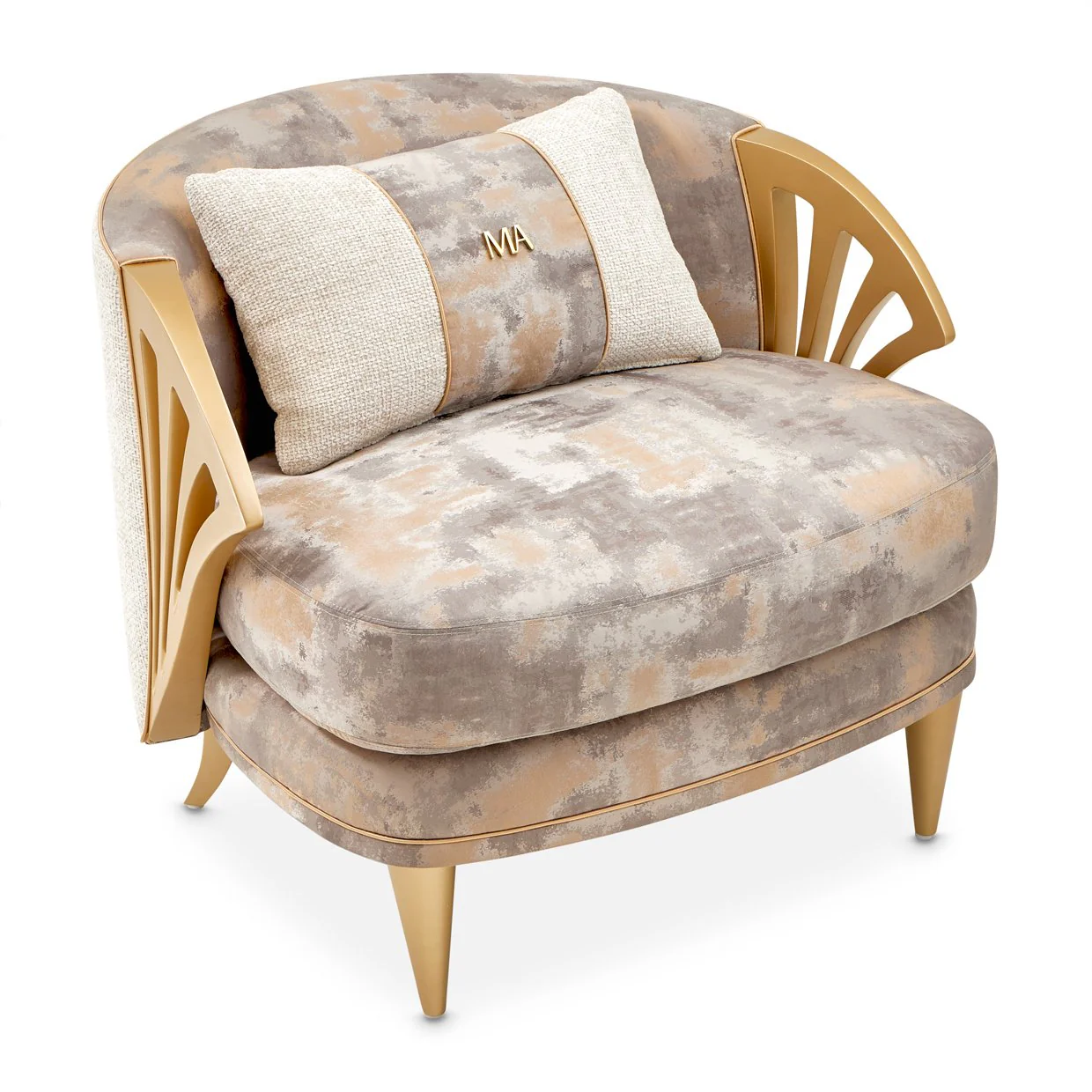 La Terrazza Accent Chair - Cappuccino/Light Champagne - Image 18