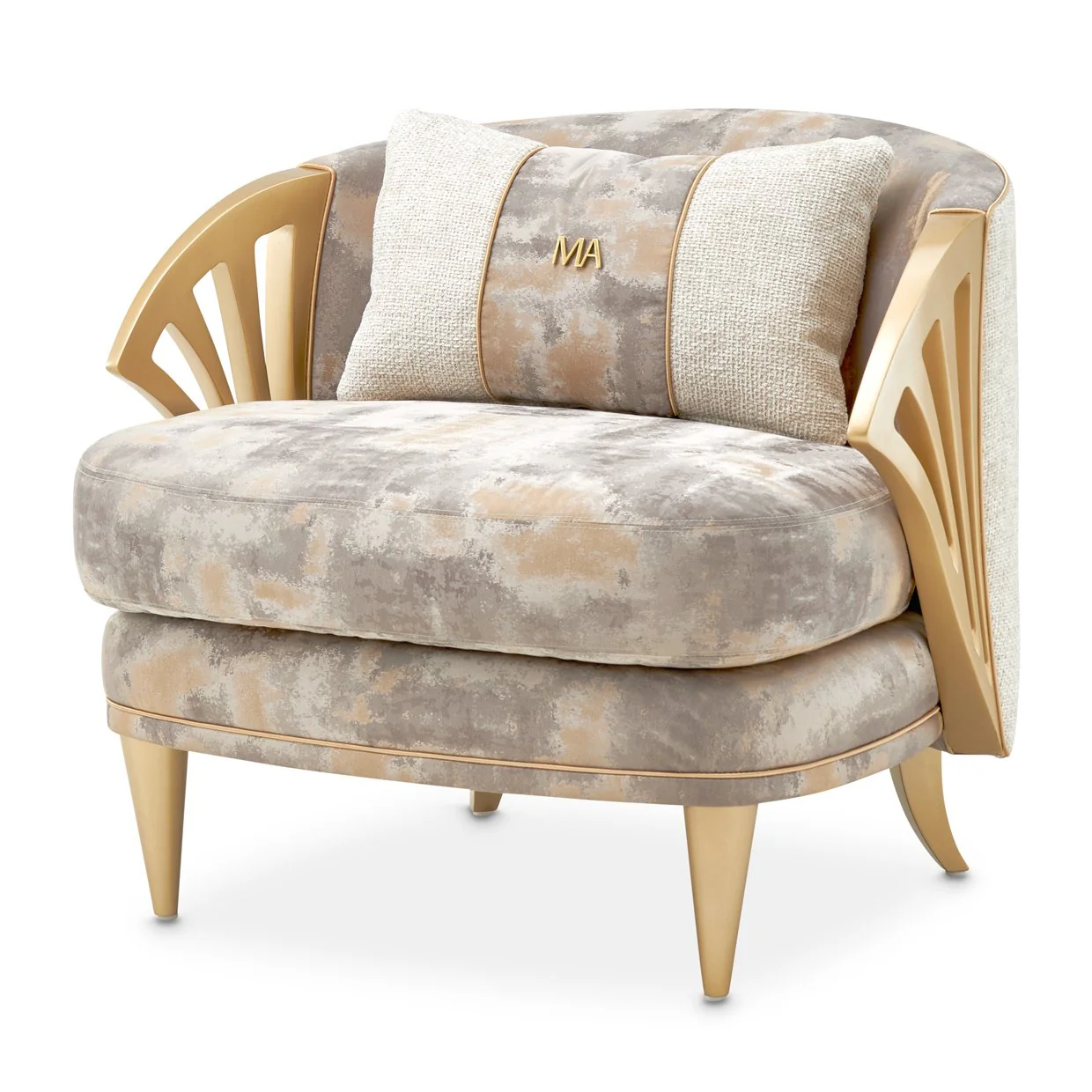 La Terrazza Accent Chair - Cappuccino/Light Champagne - Image 19
