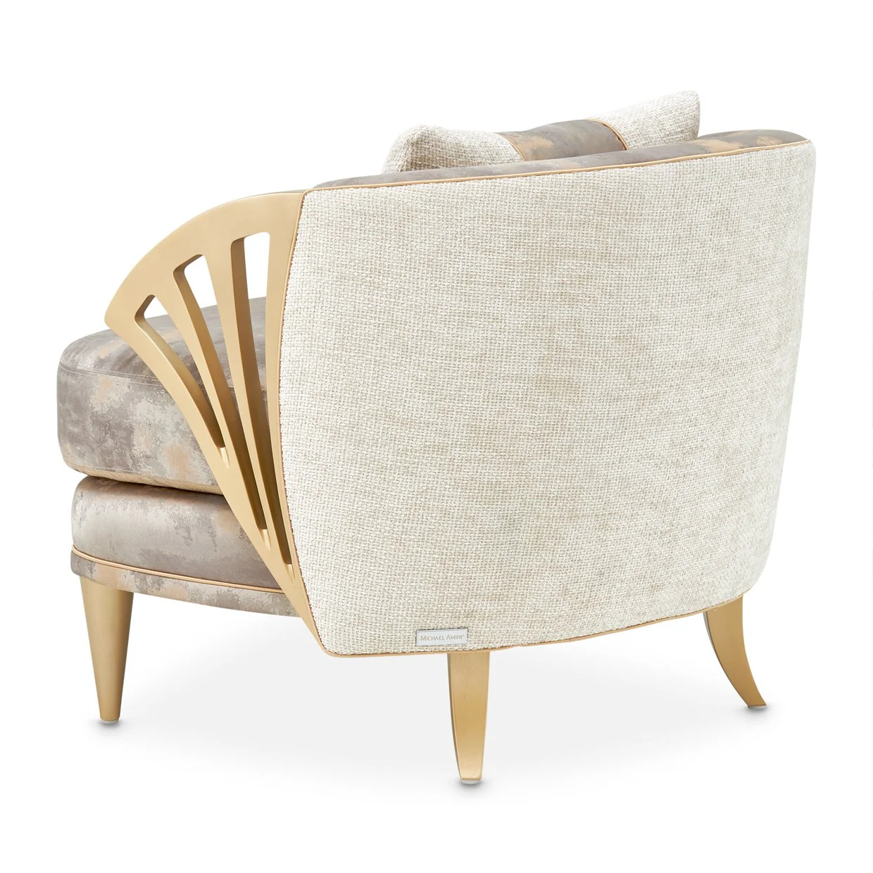 La Terrazza Accent Chair - Cappuccino/Light Champagne - Image 6