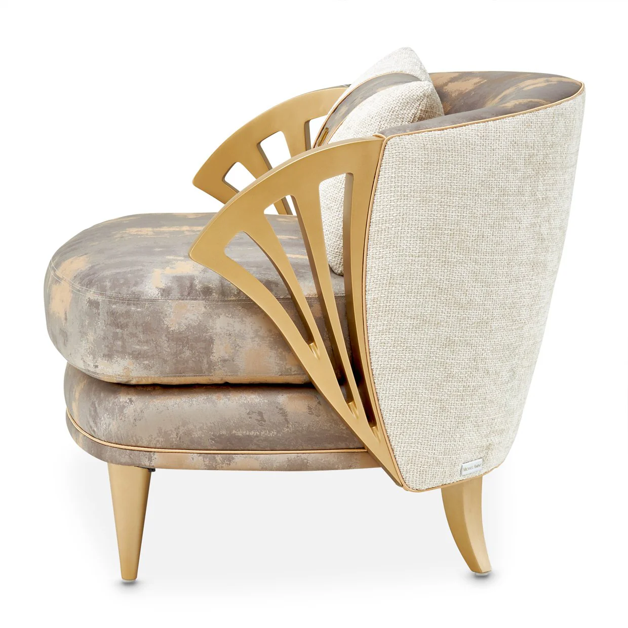 La Terrazza Accent Chair - Cappuccino/Light Champagne - Image 7