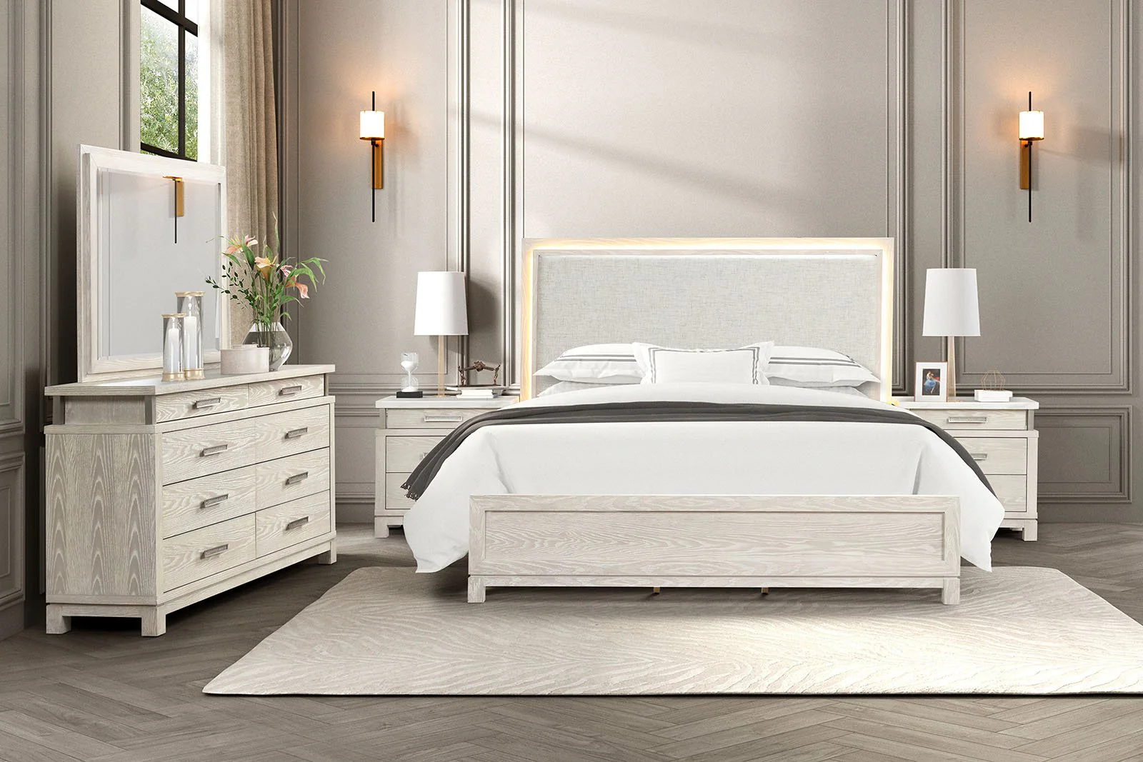 Lafayette 5 Pc. Queen Bedroom Set w/ Chest - Image 2