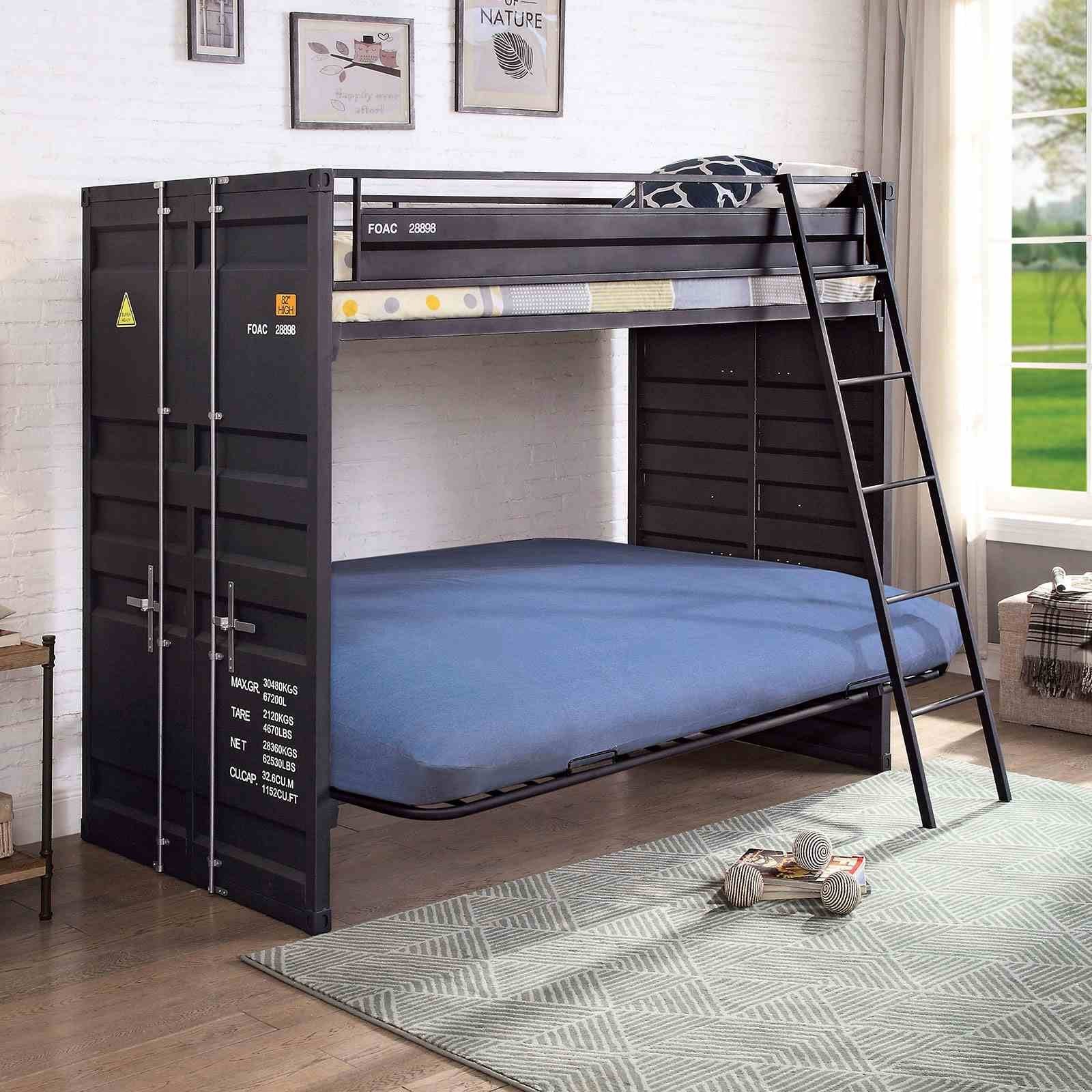 Lafray Twin Bunk Bed w/ Futon Base - Image 2