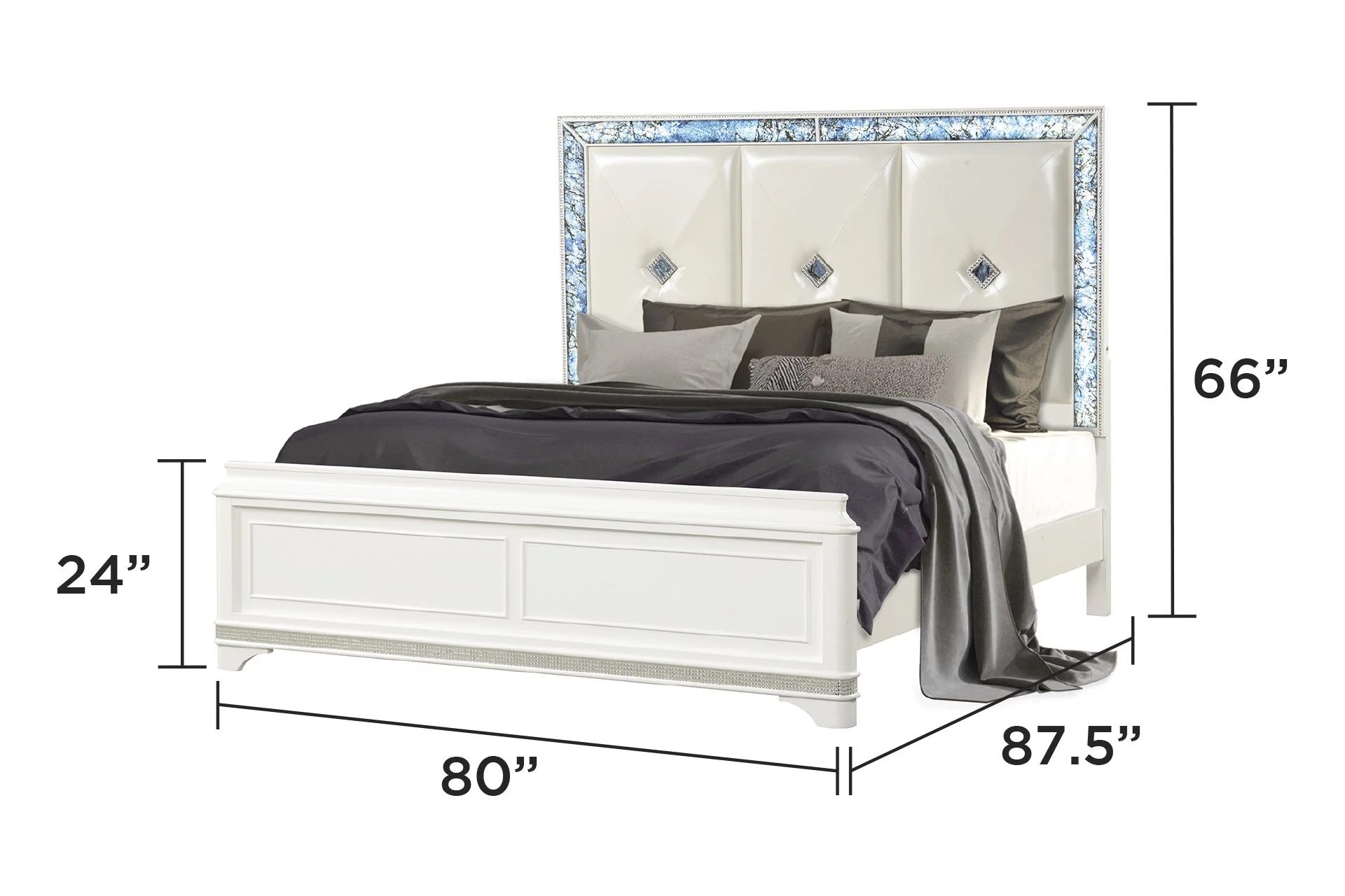 Laguna King 4PC Bedroom Set - Image 4