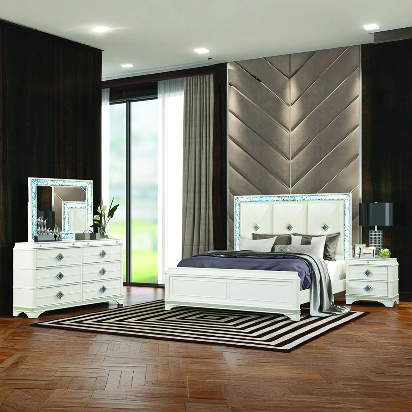 Laguna Queen 4PC Bedroom Set - Image 15