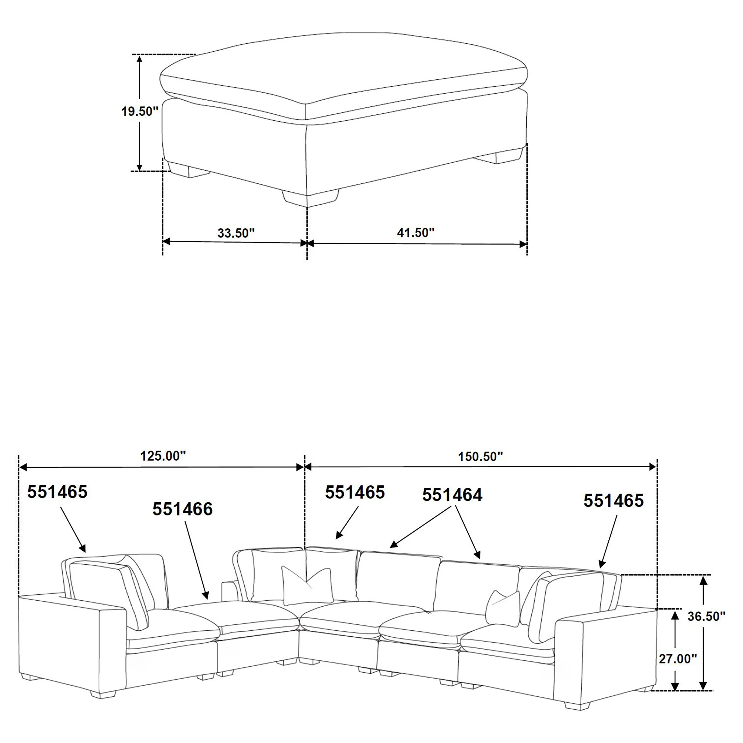 Lakeview Modular Sectional Sofa - Image 50