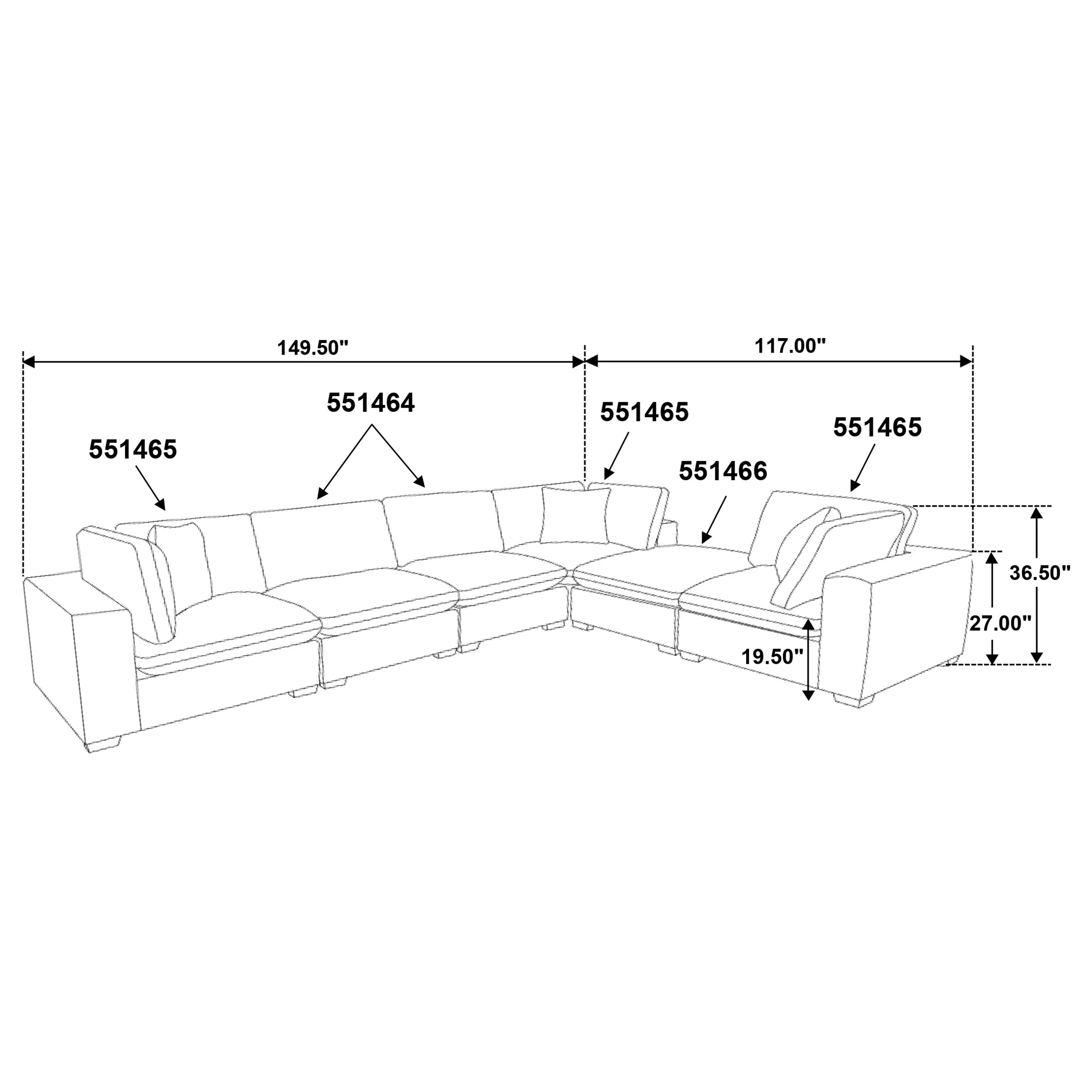 Lakeview Modular Sectional Sofa - Image 69