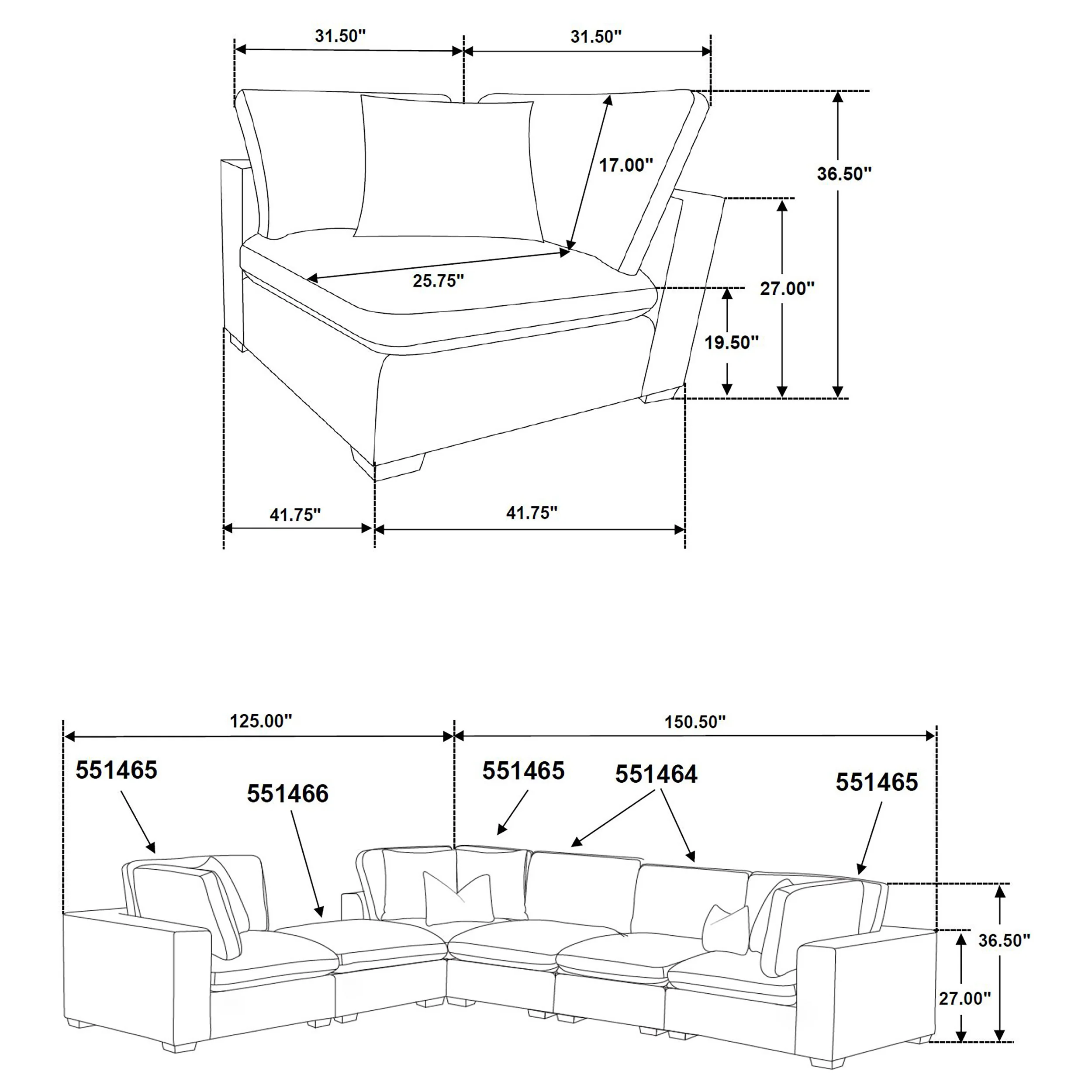 Lakeview Modular Sectional Sofa - Image 73