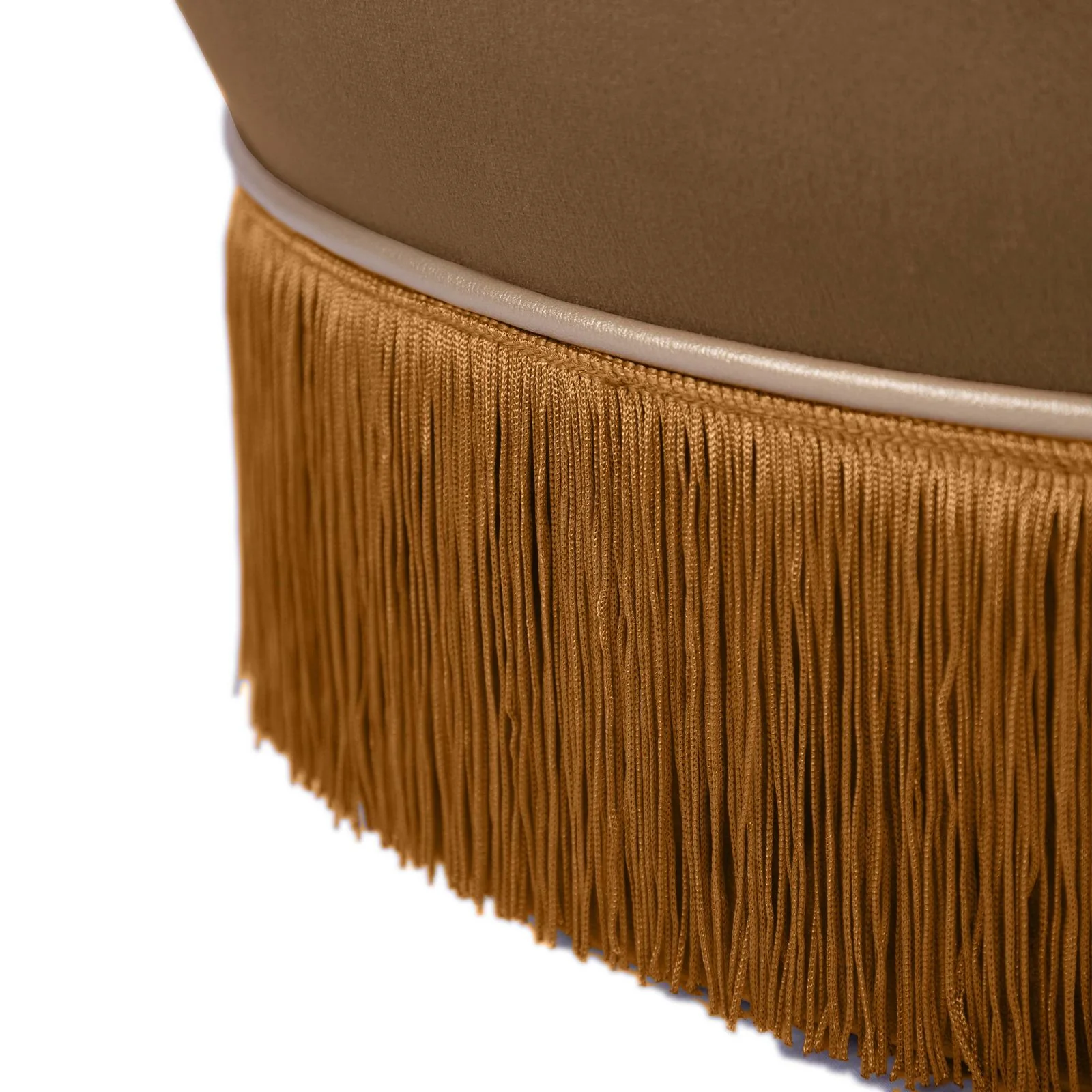 Lakka Chocolate Velvet Ottoman - Image 7