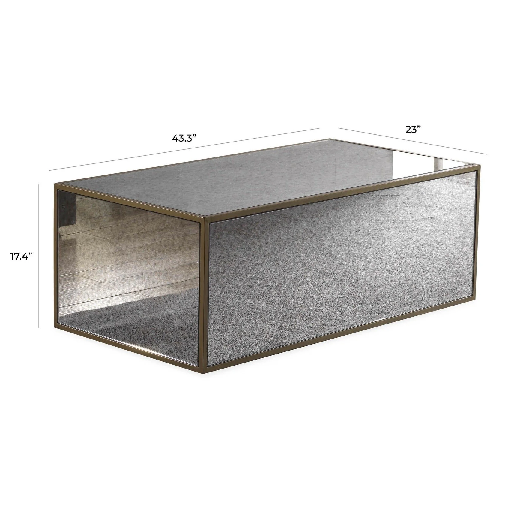 Lana Mirrored Coffee Table - Image 14