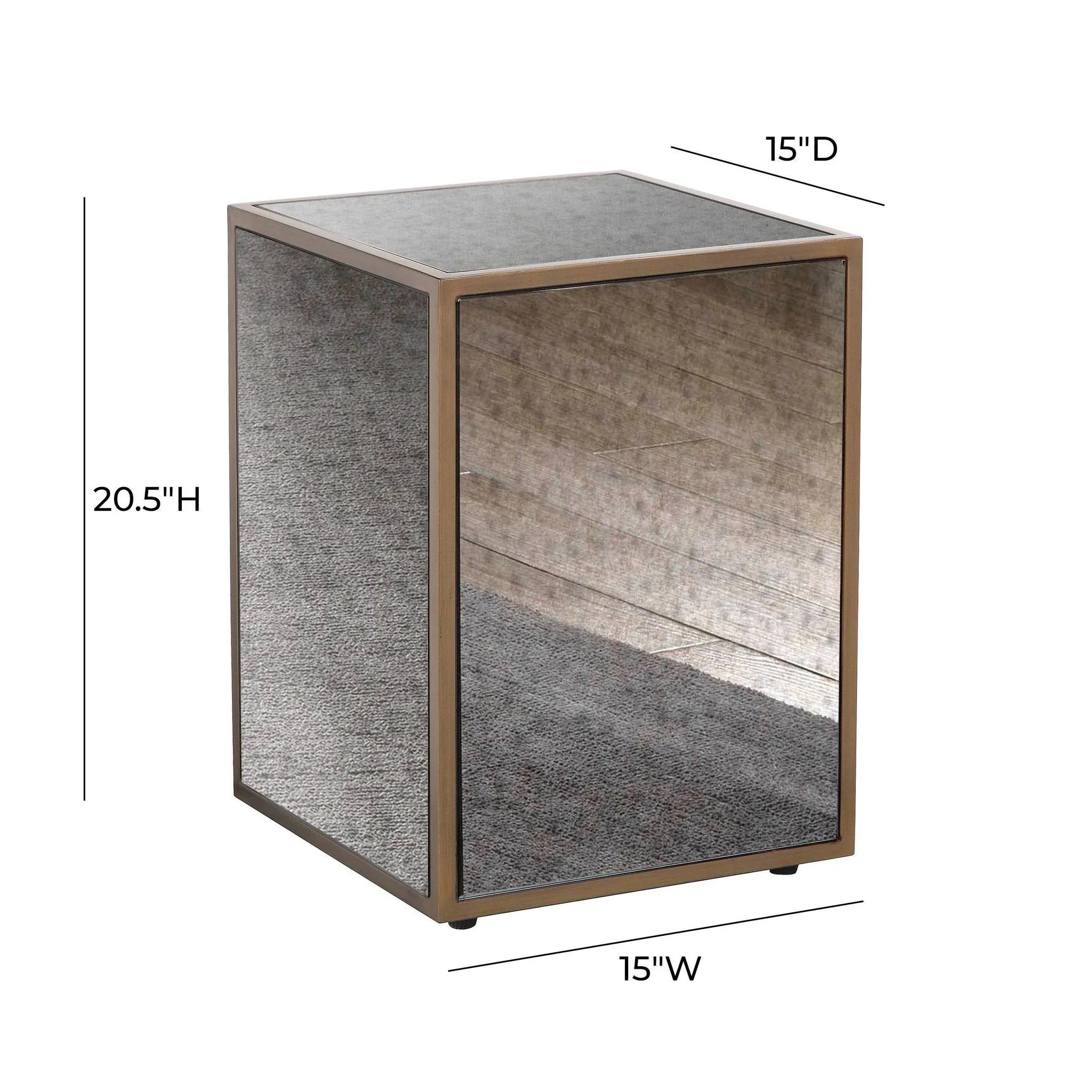 Lana Mirrored Side Table - Image 5
