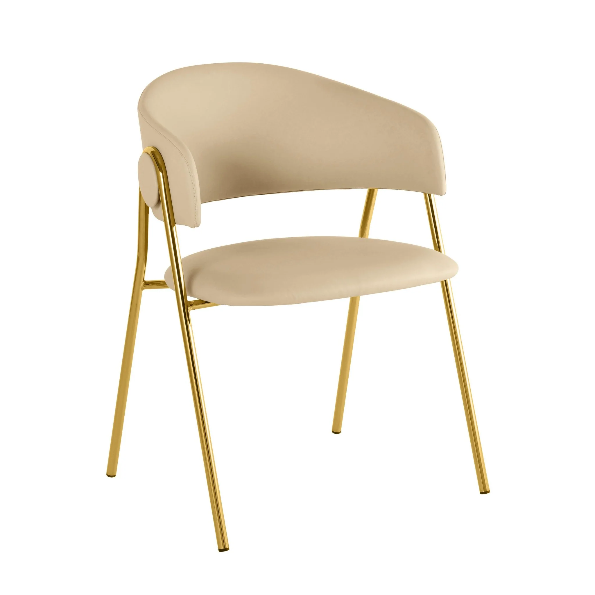 Lara Cream Performance Vegan Leather Dining Chair by Inspire Me! Home Decor - Set of 2 - Image 3