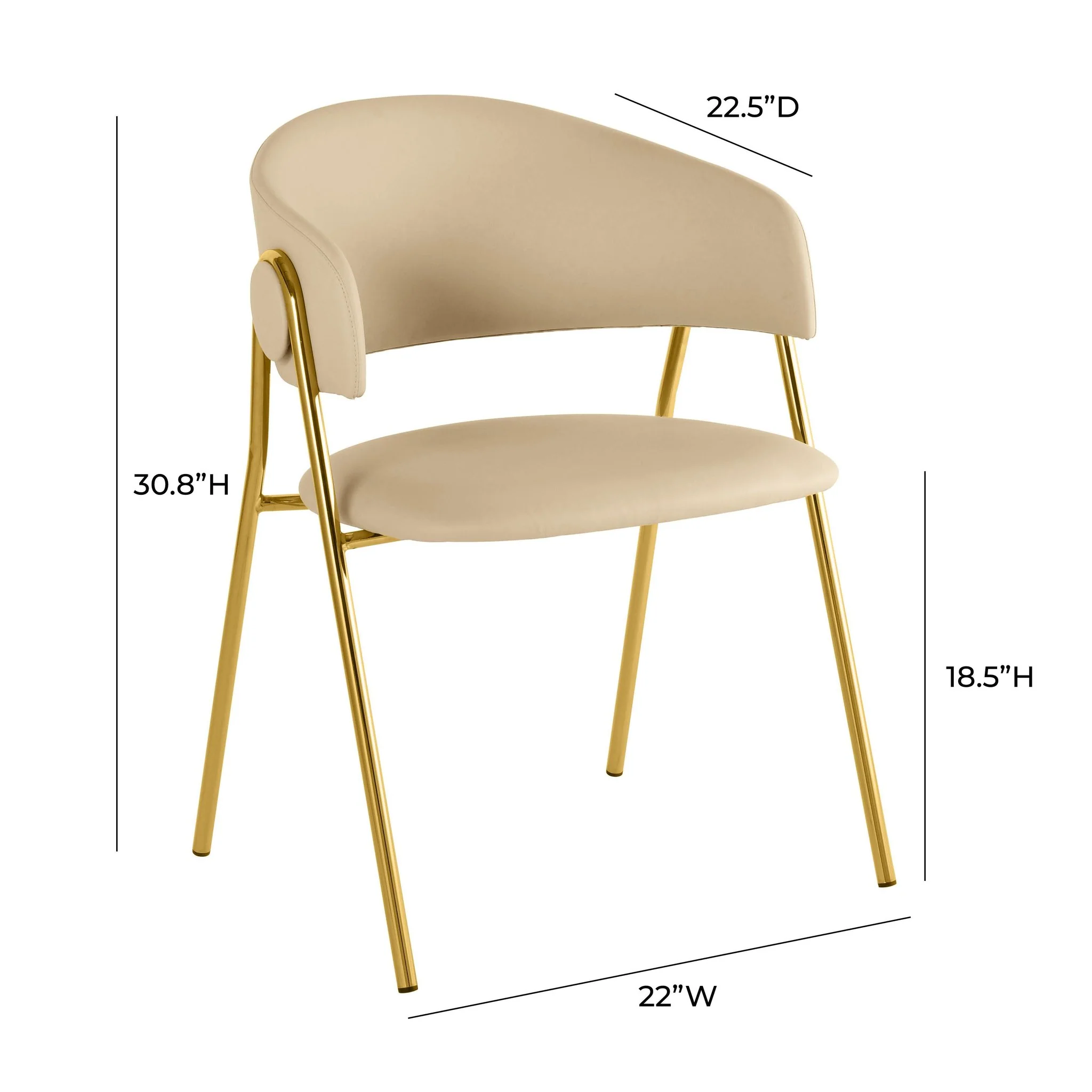 Lara Cream Performance Vegan Leather Dining Chair by Inspire Me! Home Decor - Set of 2 - Image 6