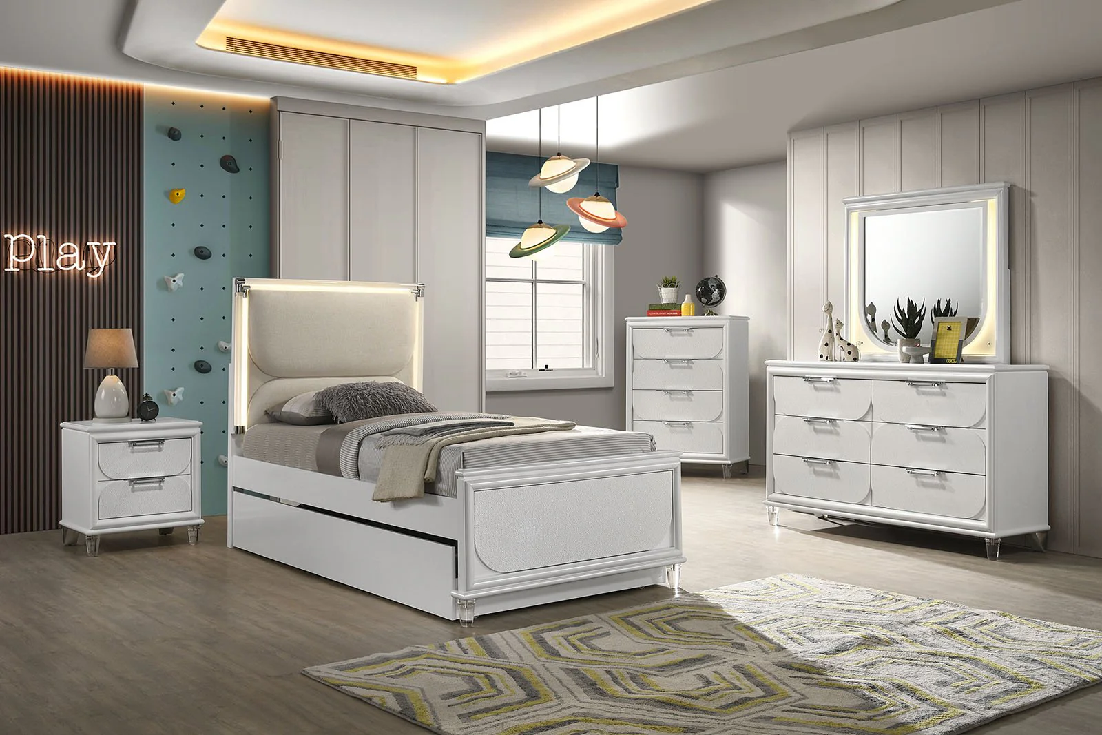Lareina 5 Pc. Twin Bedroom Set w/ 2NS - Image 4