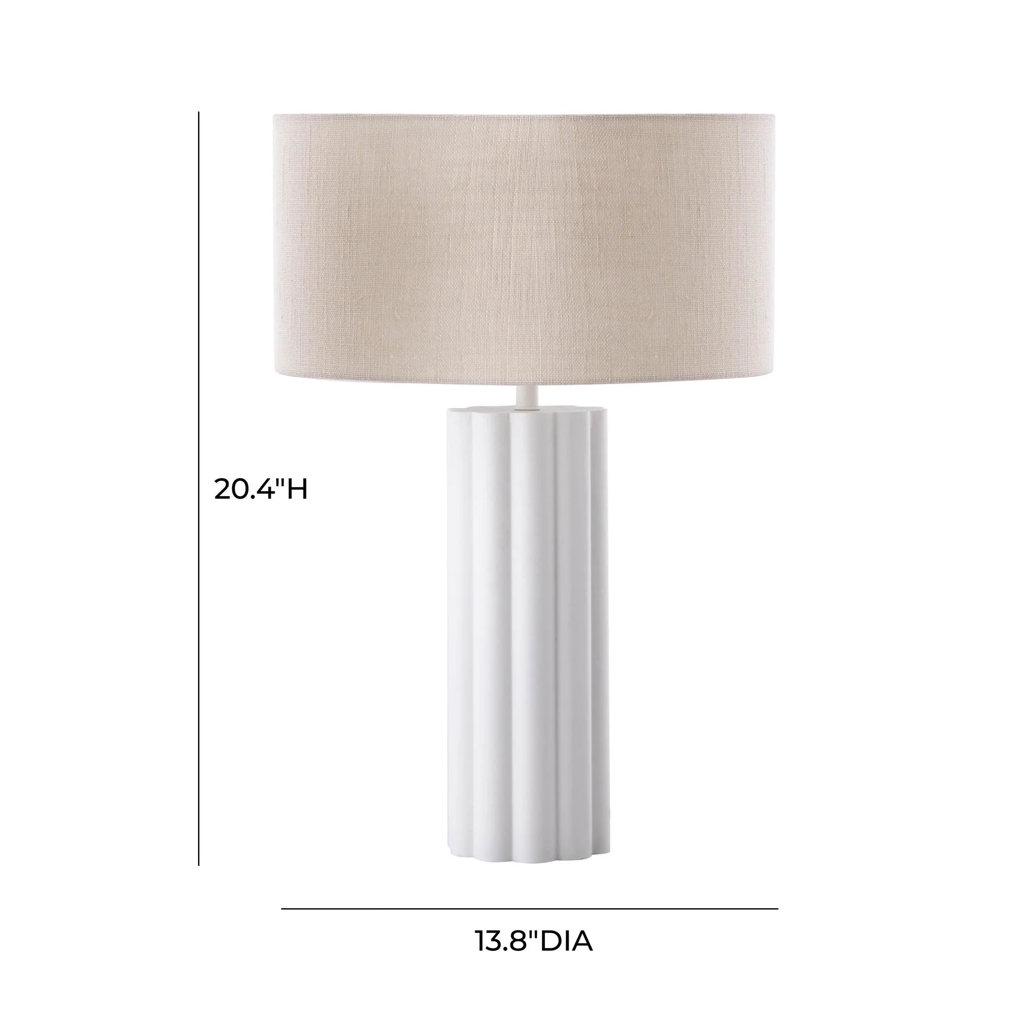 Latur Cream Table Lamp - Image 7