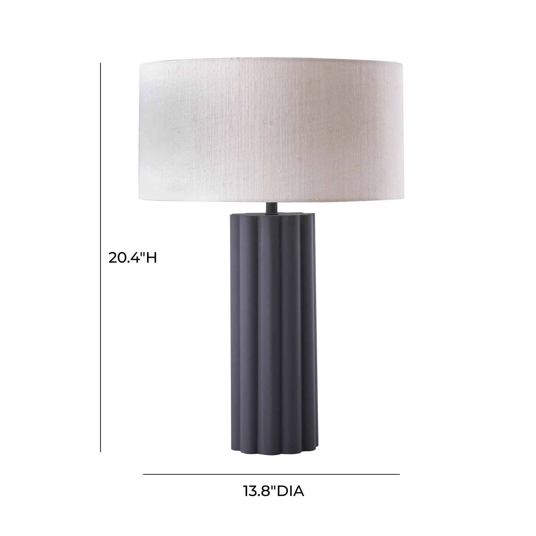 Latur Grey Table Lamp - Image 7