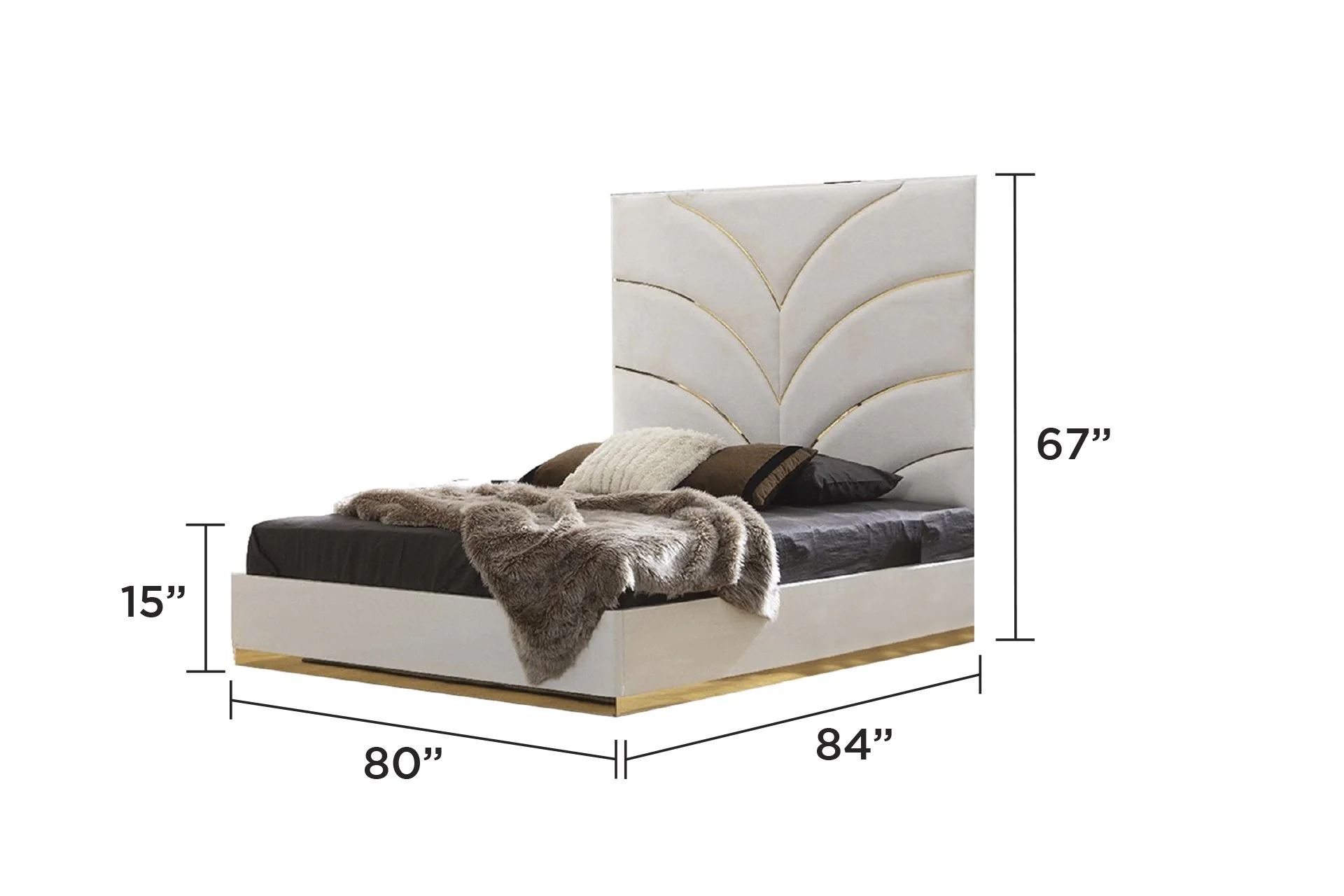 Laura King 5-n Pc Bedroom Set White - Image 3