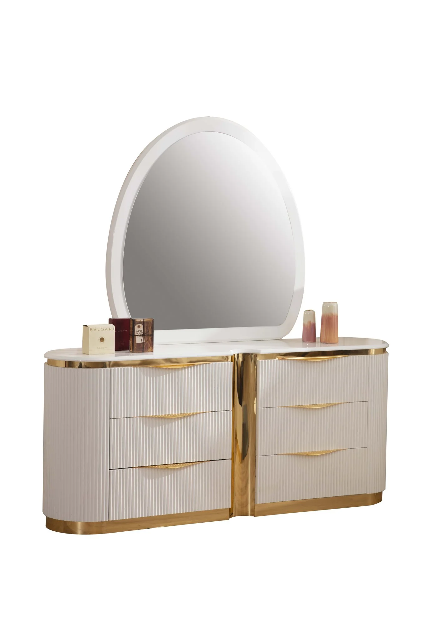 Laura King 6 Pc Bedroom Set White - Image 12