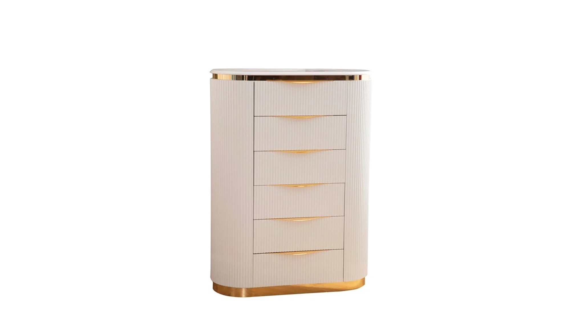 Laura King 6 Pc Bedroom Set White - Image 23