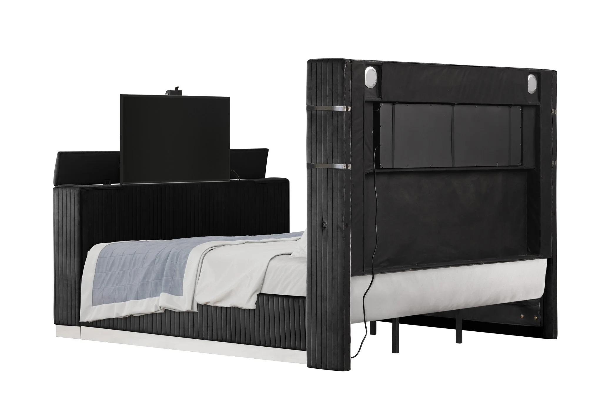 Lavish Queen 4PC Bedroom Set Black - Image 7