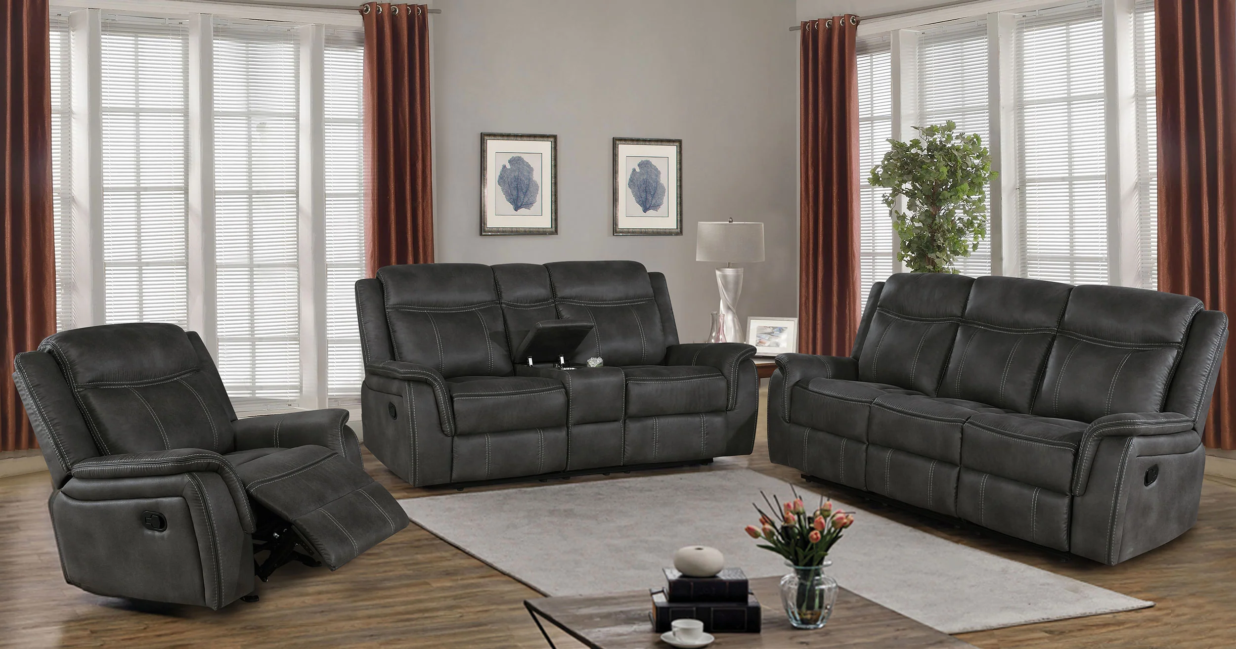 Lawrence Reclining Sofa Set - Image 10