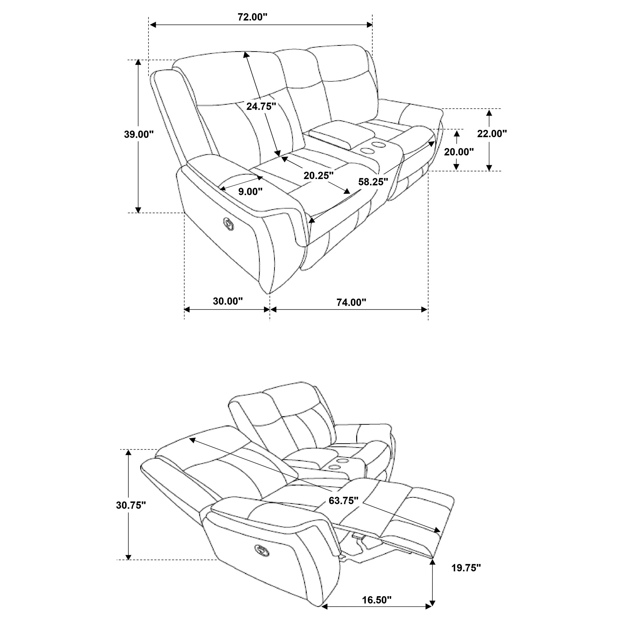 Lawrence Reclining Sofa Set - Image 19