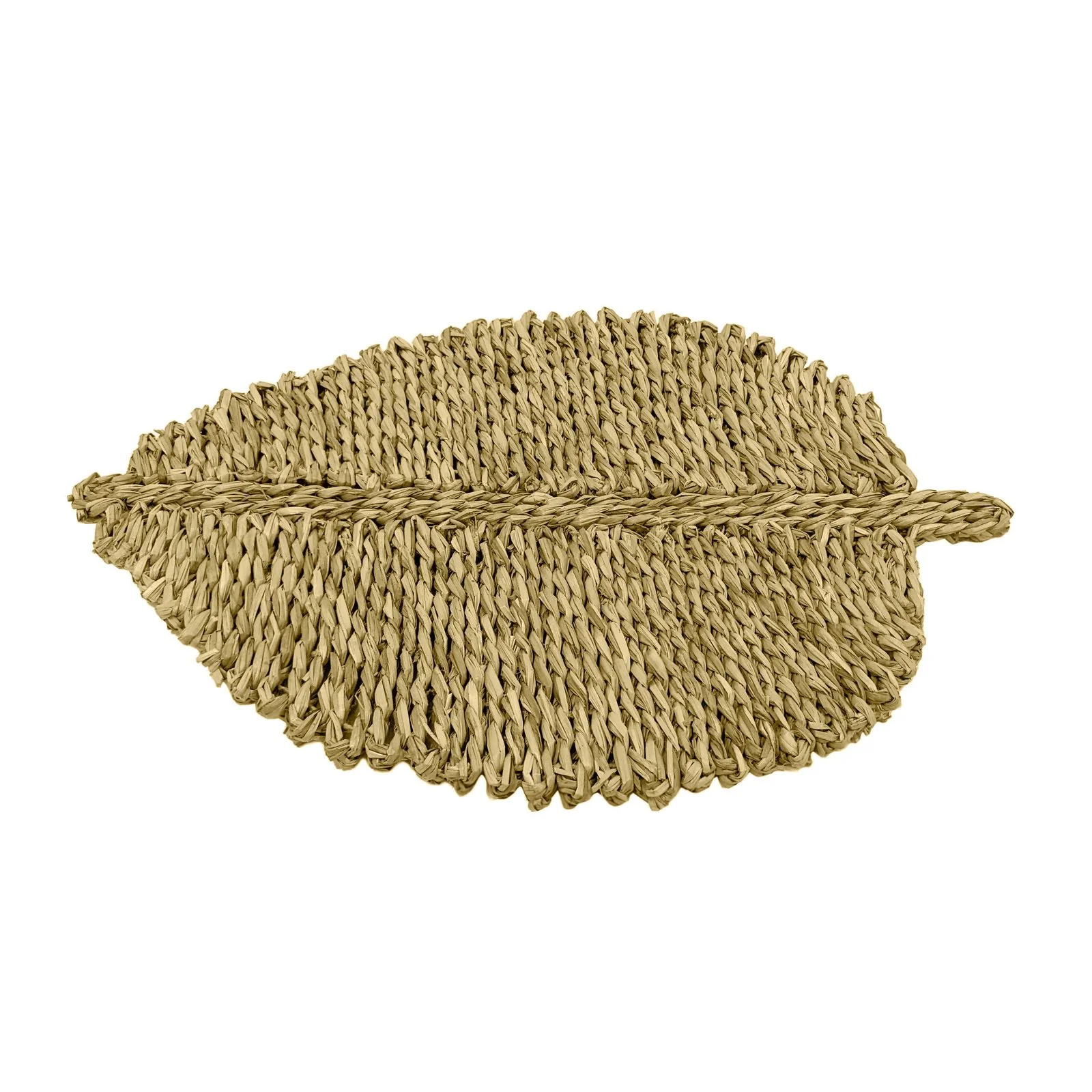 Leaf Natural Seagrass Placemat - Set of 4 - Image 2
