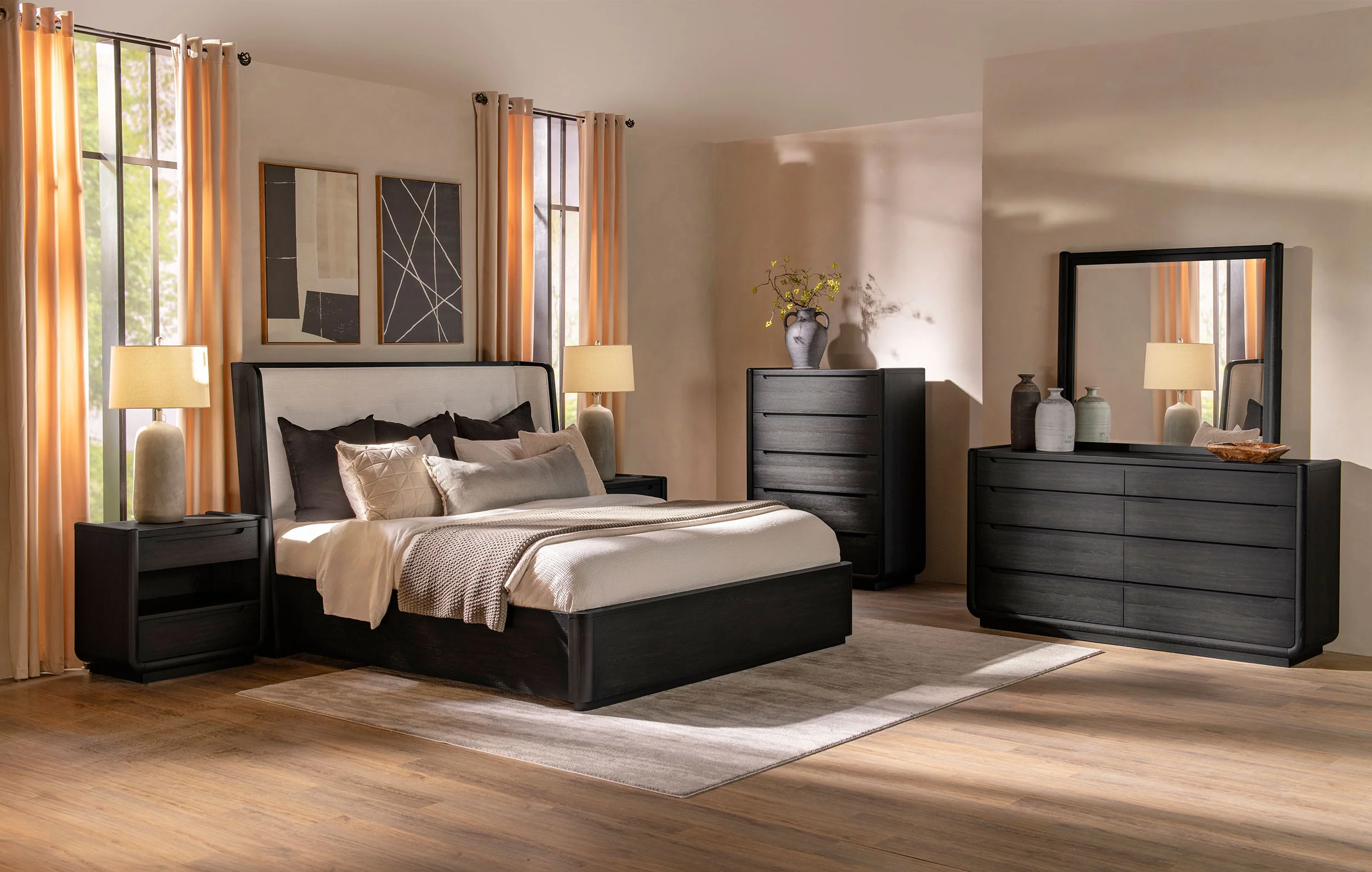Leandro Wingback Bed - Image 11