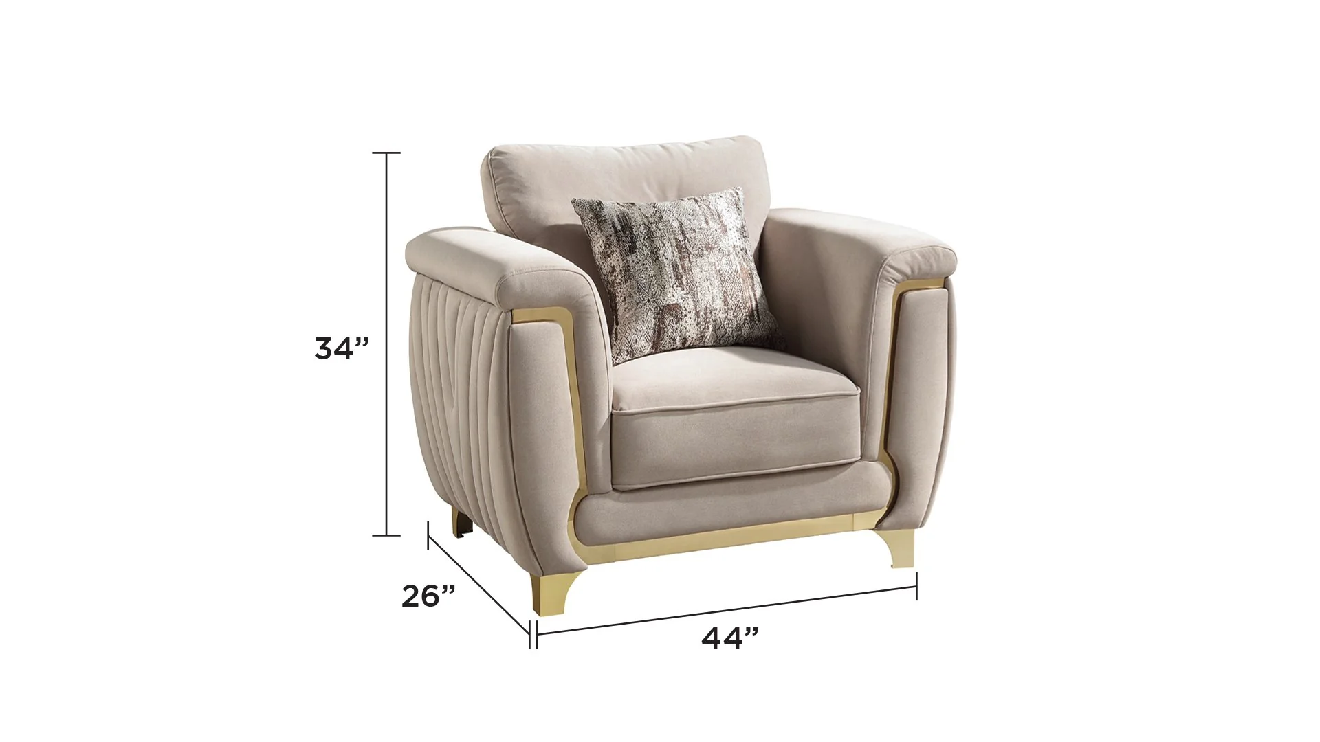 Leena Chair Beige - Image 5