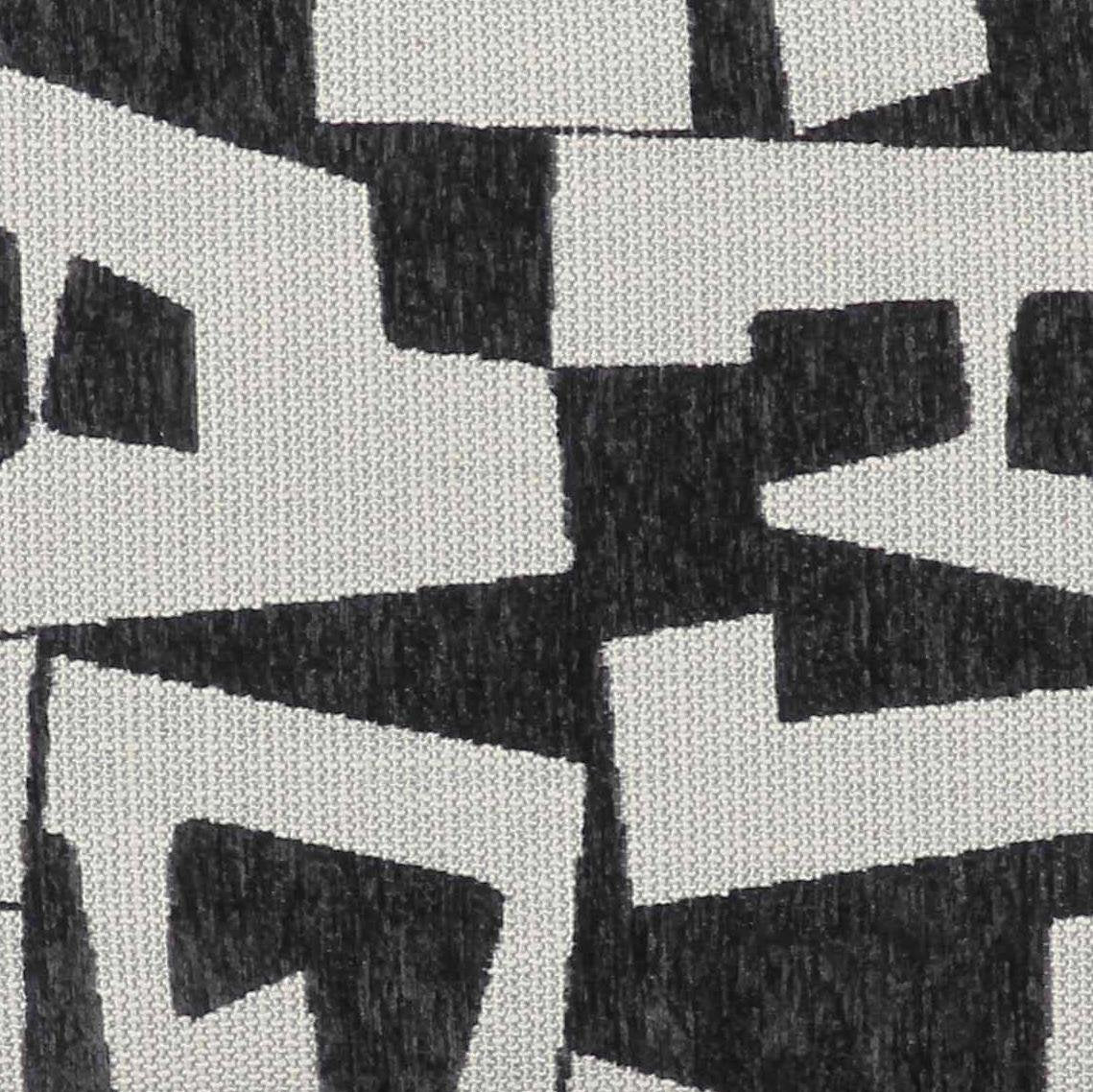 Lena Black and White Jacquard Bench - Image 8