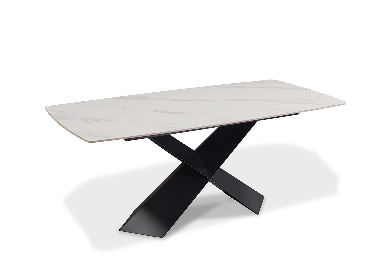 Lenvik Dining Table, Black/White - Image 5