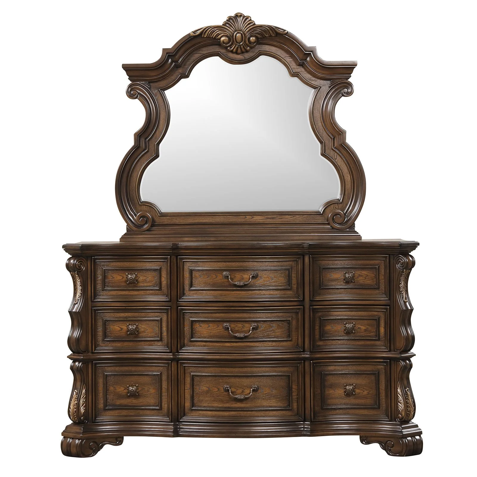 Leovanni Dresser w/ Jewelry Tray, Dark Brown - Image 3