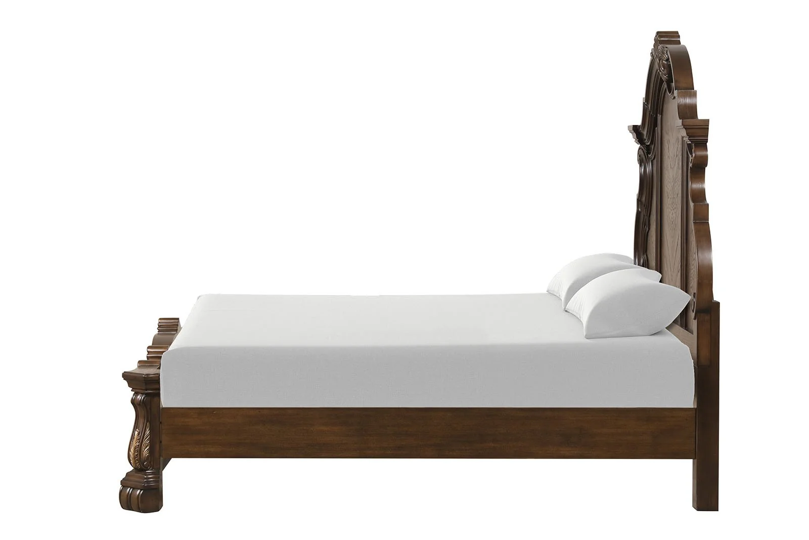 Leovanni E.King Panel Bed, Dark Brown - Image 3