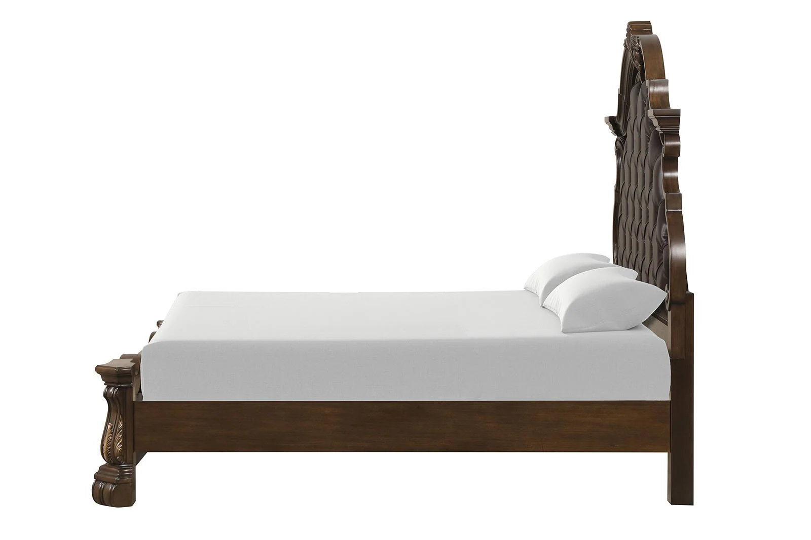 Leovanni E.King Uph Bed, Dark Brown - Image 6