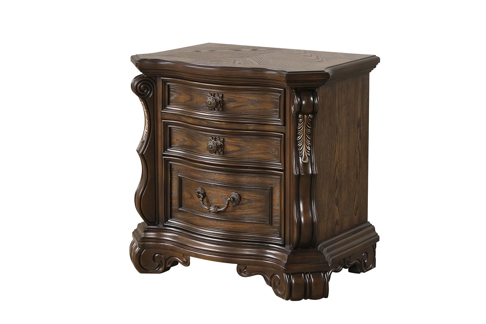 Leovanni Nightstand W/ USB A-C, Dark Brown - Image 4