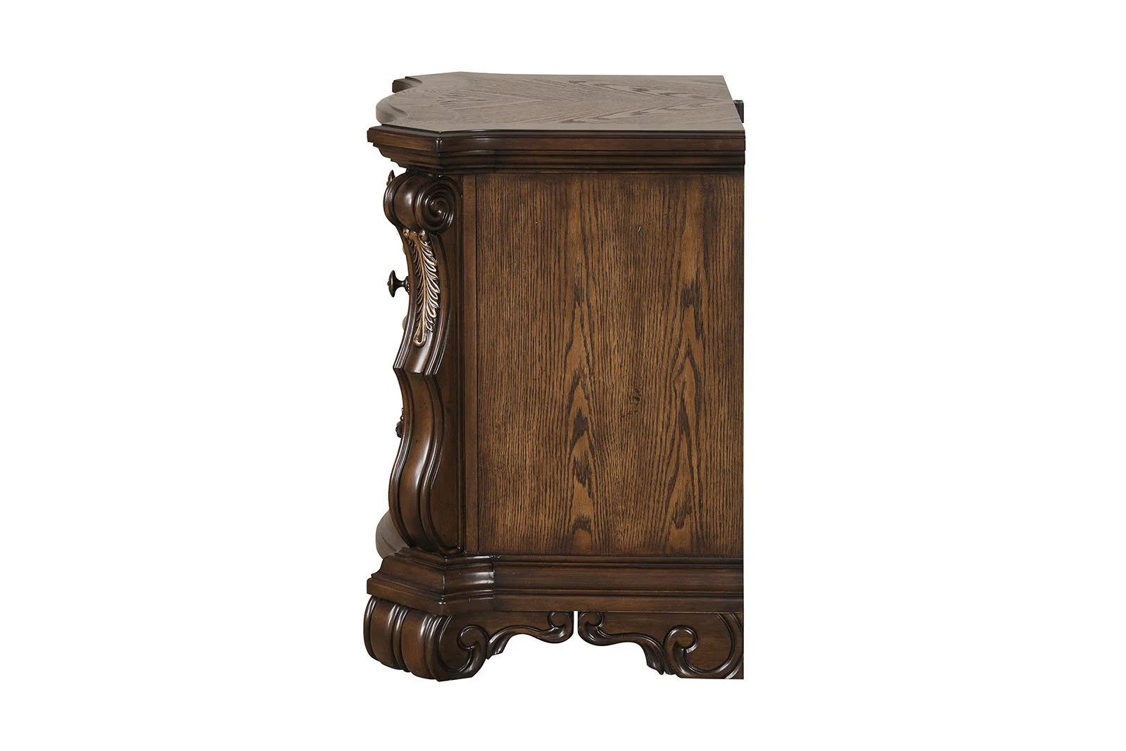 Leovanni Nightstand W/ USB A-C, Dark Brown - Image 5